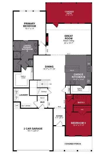 Beazer Homes Whitewing Trails Parker Floorplan.