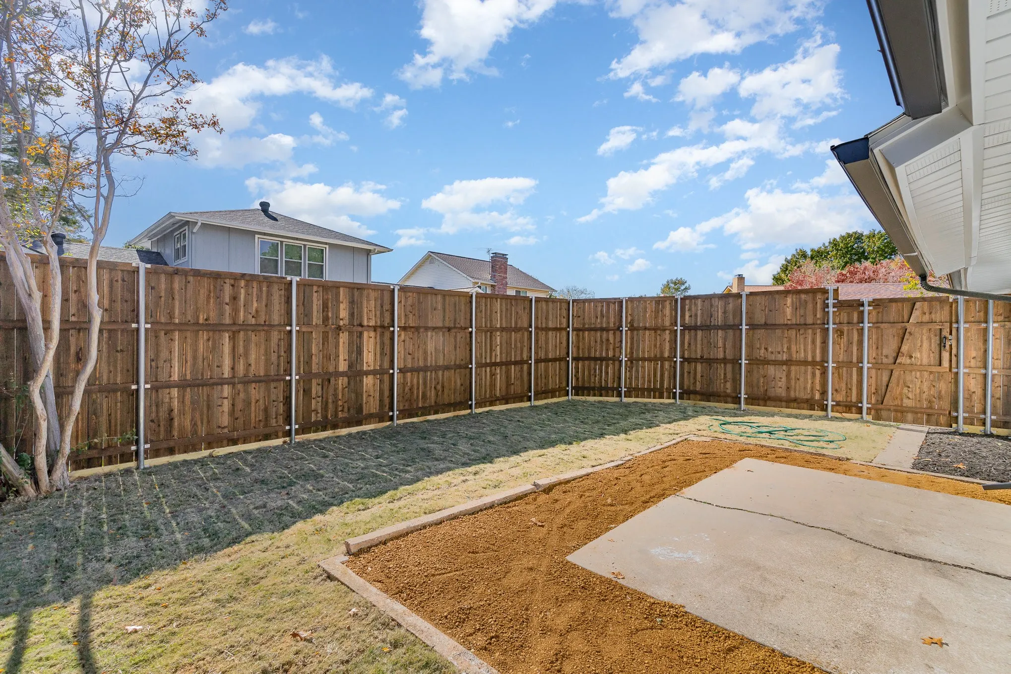 View of yard featuring a patio