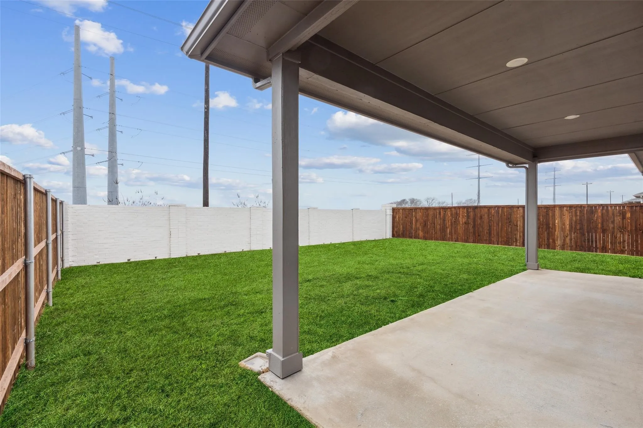 View of yard featuring a patio