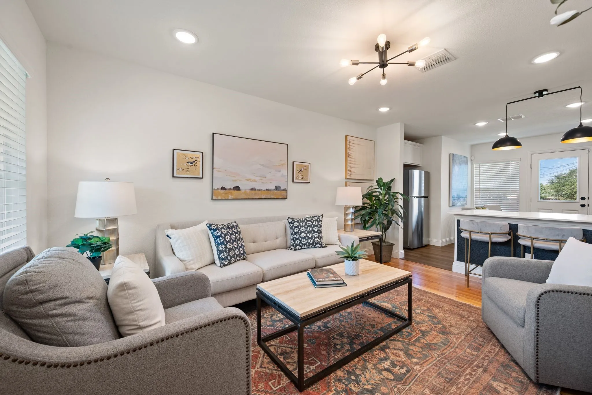 Living has refinished original Wood Flooring; Energy Efficient Windows throughout