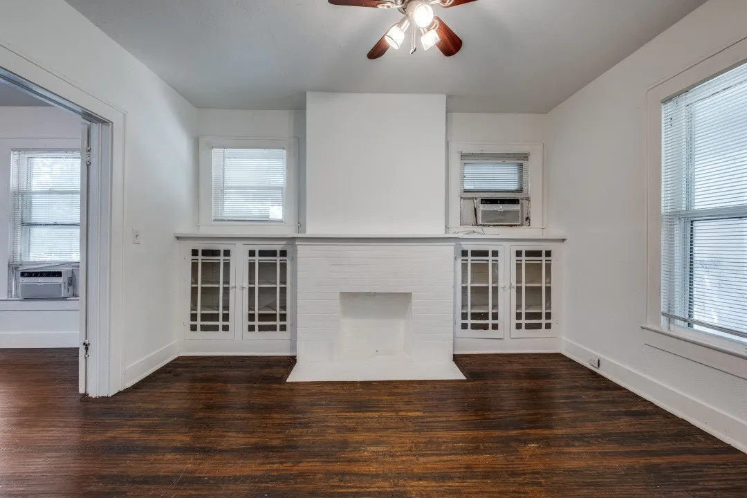 Wood-finish flooring throughout