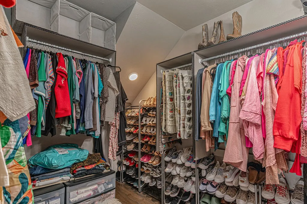 Larger closet in primary bedroom 12x8