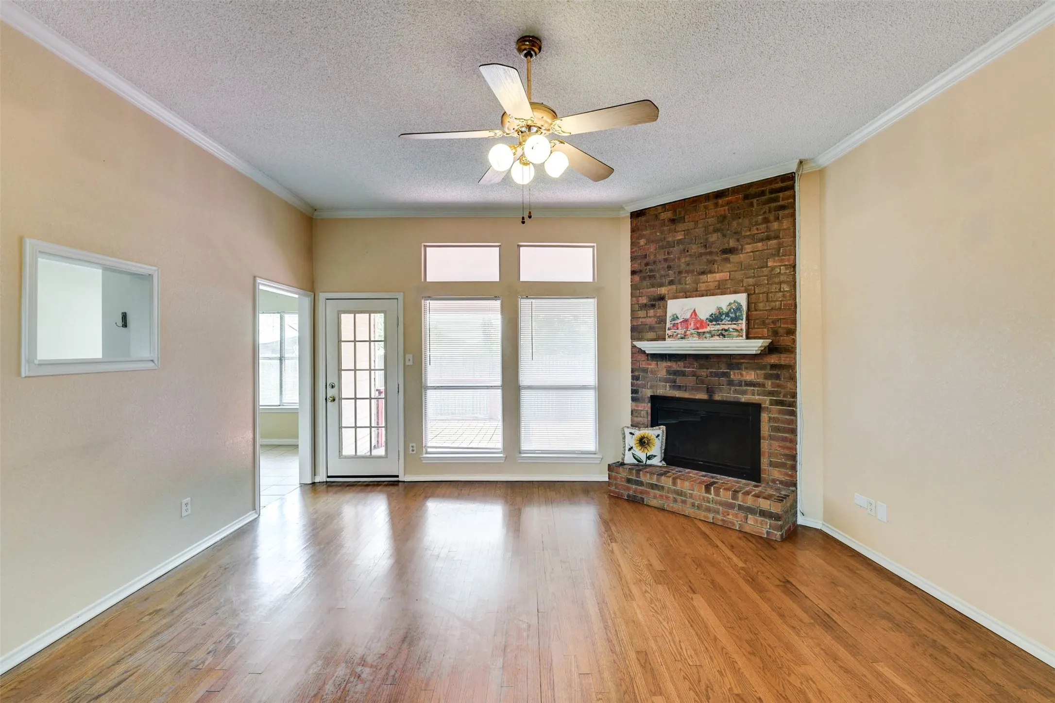 Fireplace is decorative only, not to be used