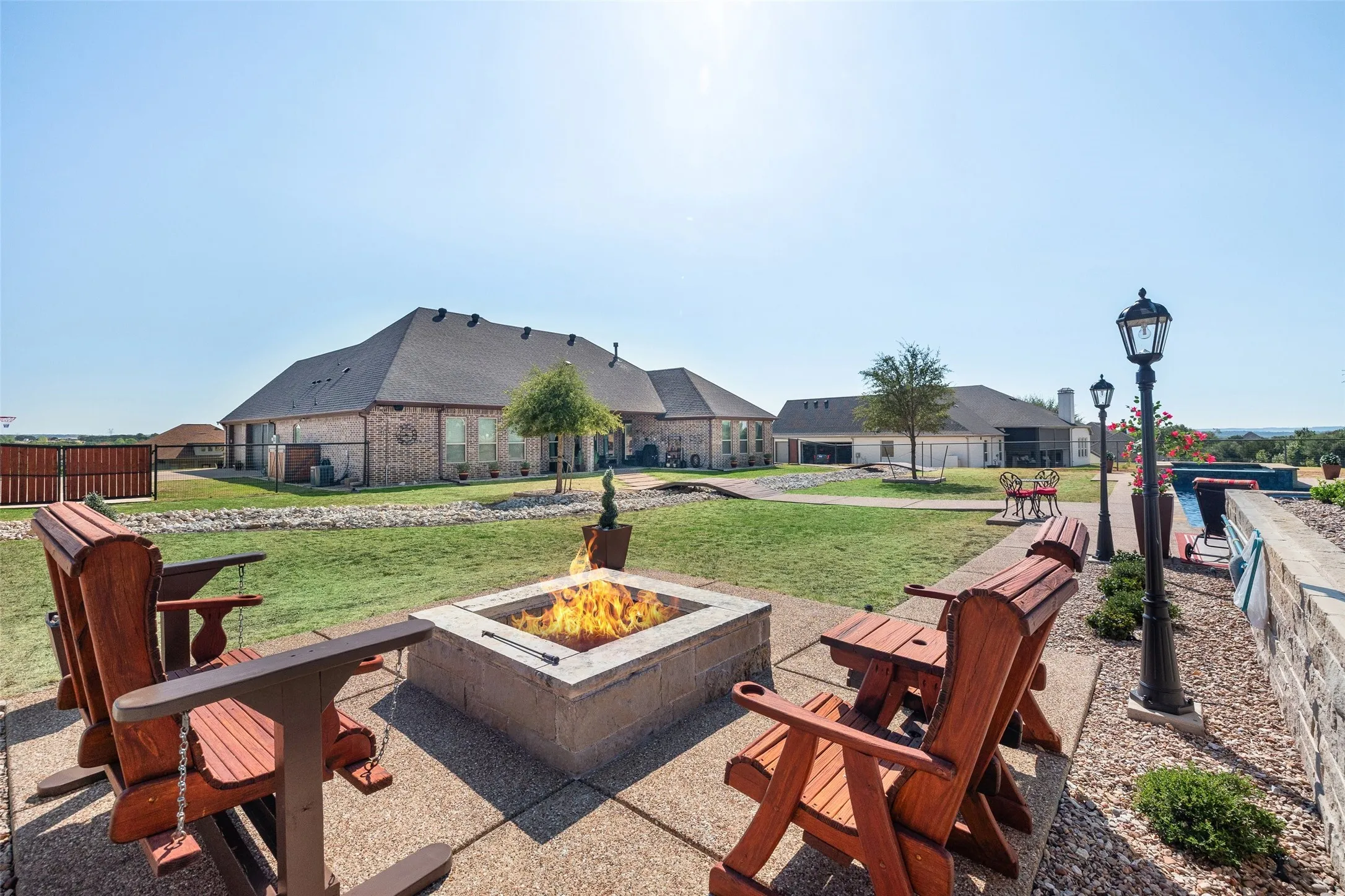 Fire pit sitting area