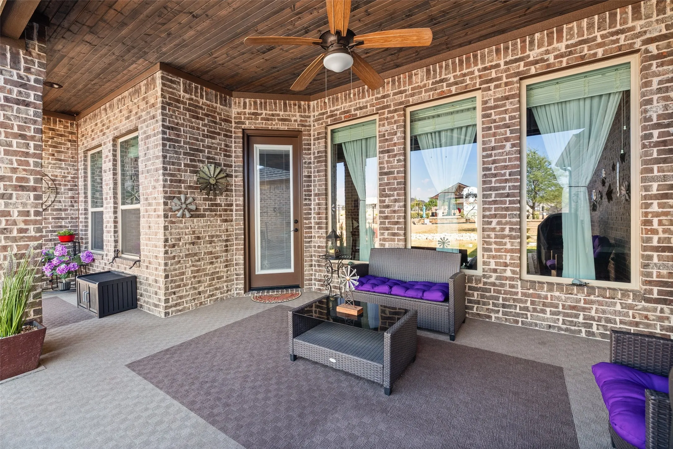 Covered back porch
