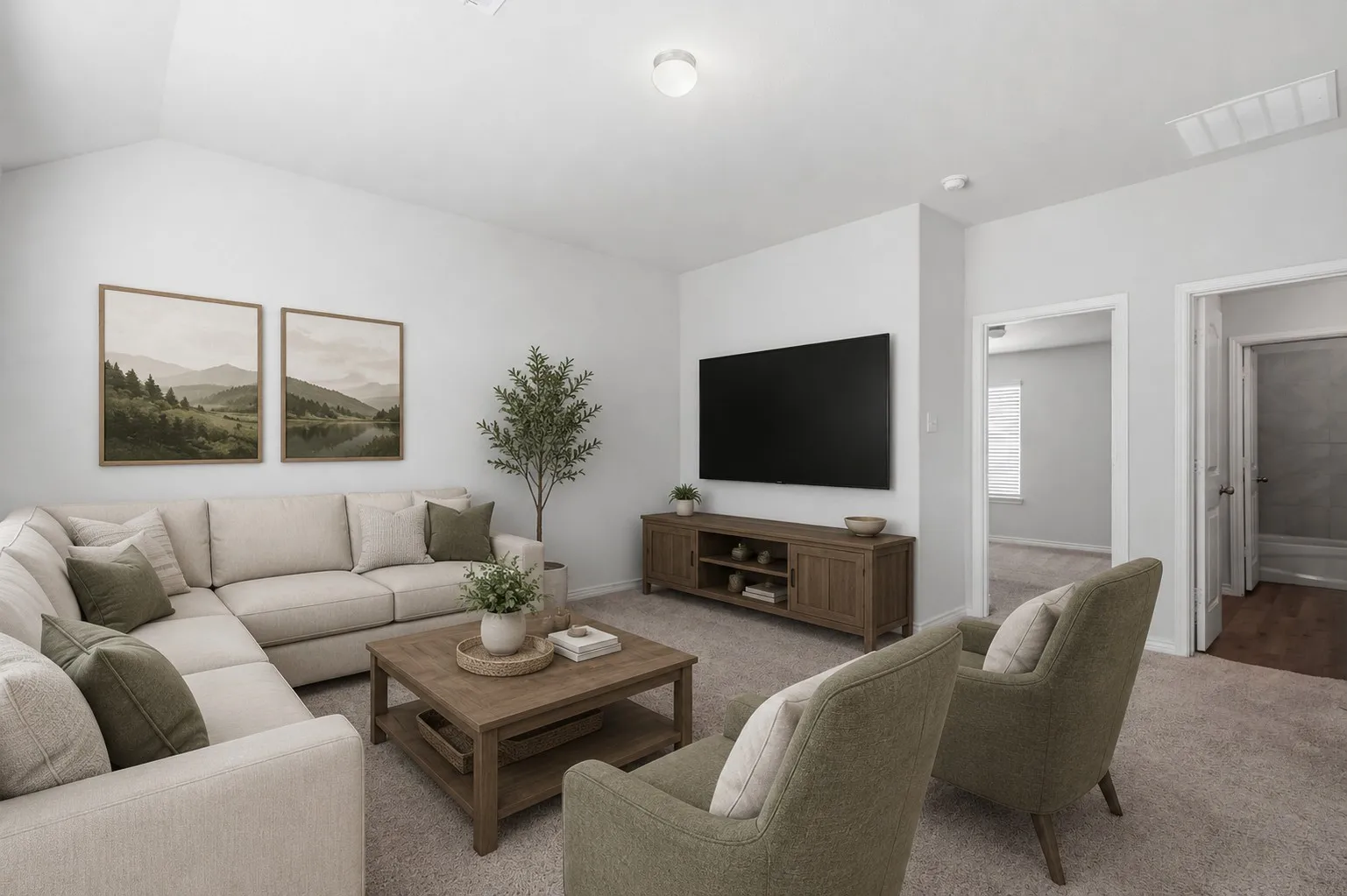 Upstairs den or family or whatever you want at 8020 Flora Drive listed by Seth Fowler of Williams Trew Real Estate
