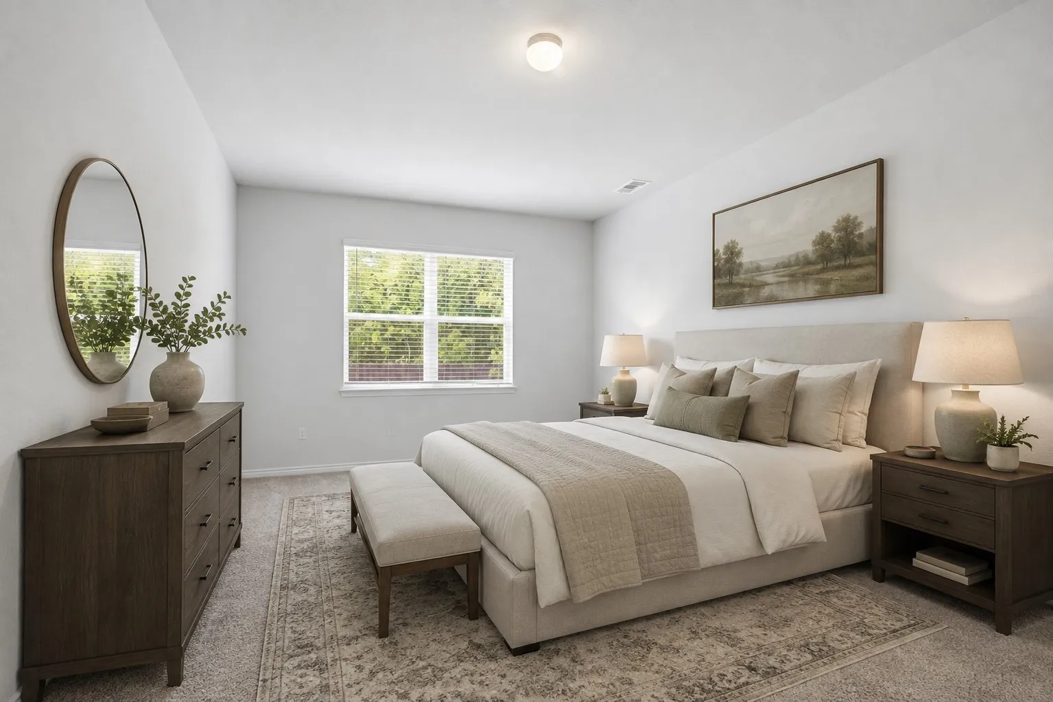 Large master primary bedroom at 8020 Flora Drive listed by Seth Fowler of Williams Trew Real Estate