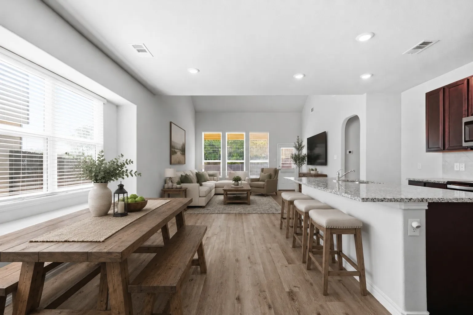 You'll love the open floor plan at 8020 Flora Drive listed  by Seth Fowler of Williams Trew Real Estate