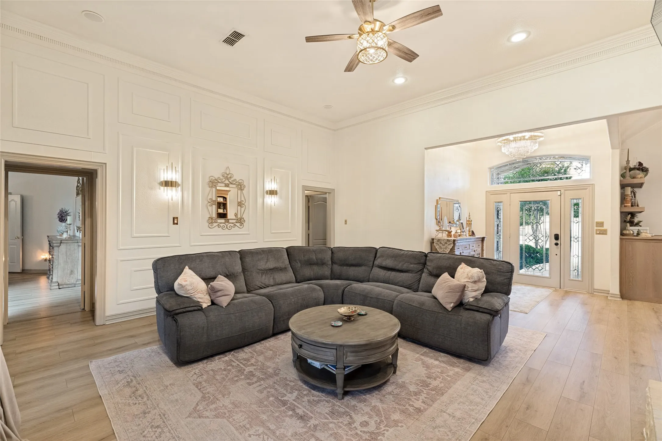 Spacious Living Room with Luxury Vinyl Flooring