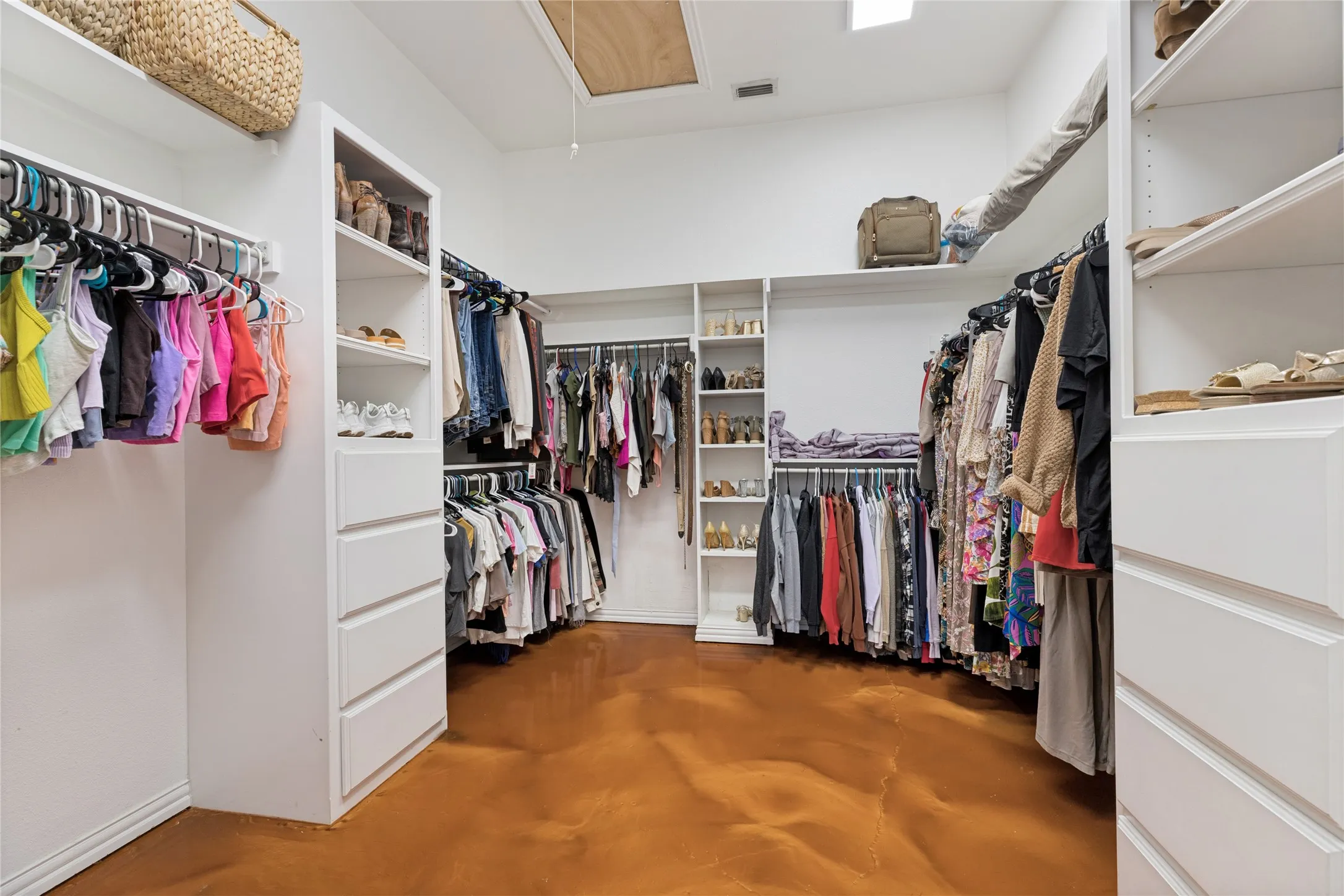 Primary Closet with Built-ins