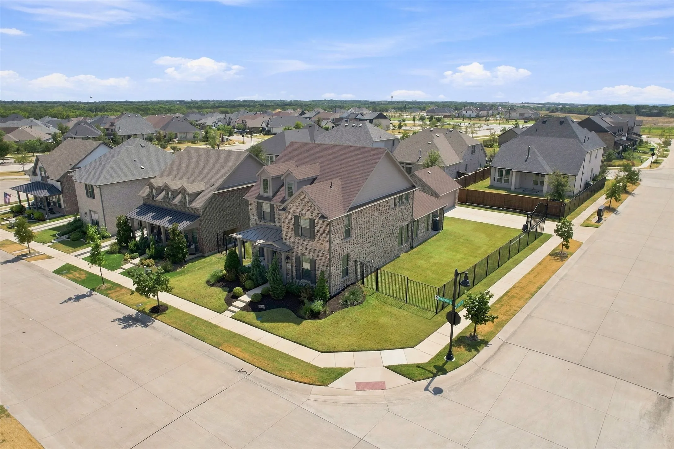 Massive side yard corner lot