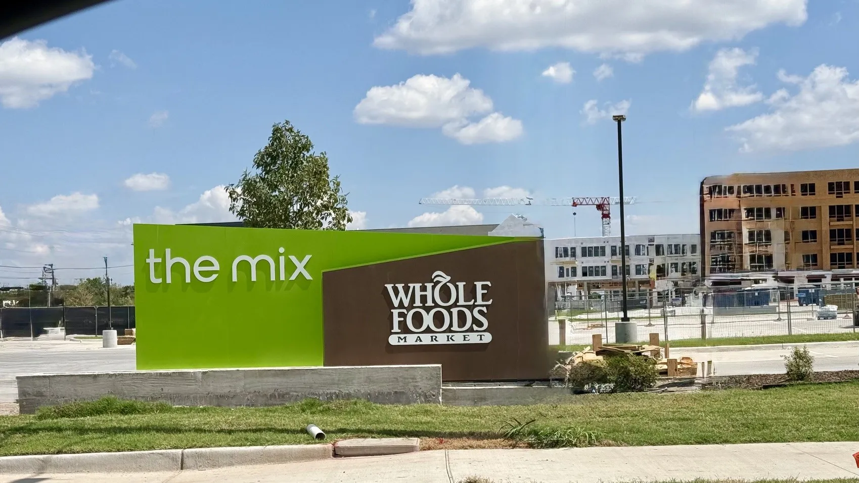 THE MIX-Whole Foods Market will be coming soon.