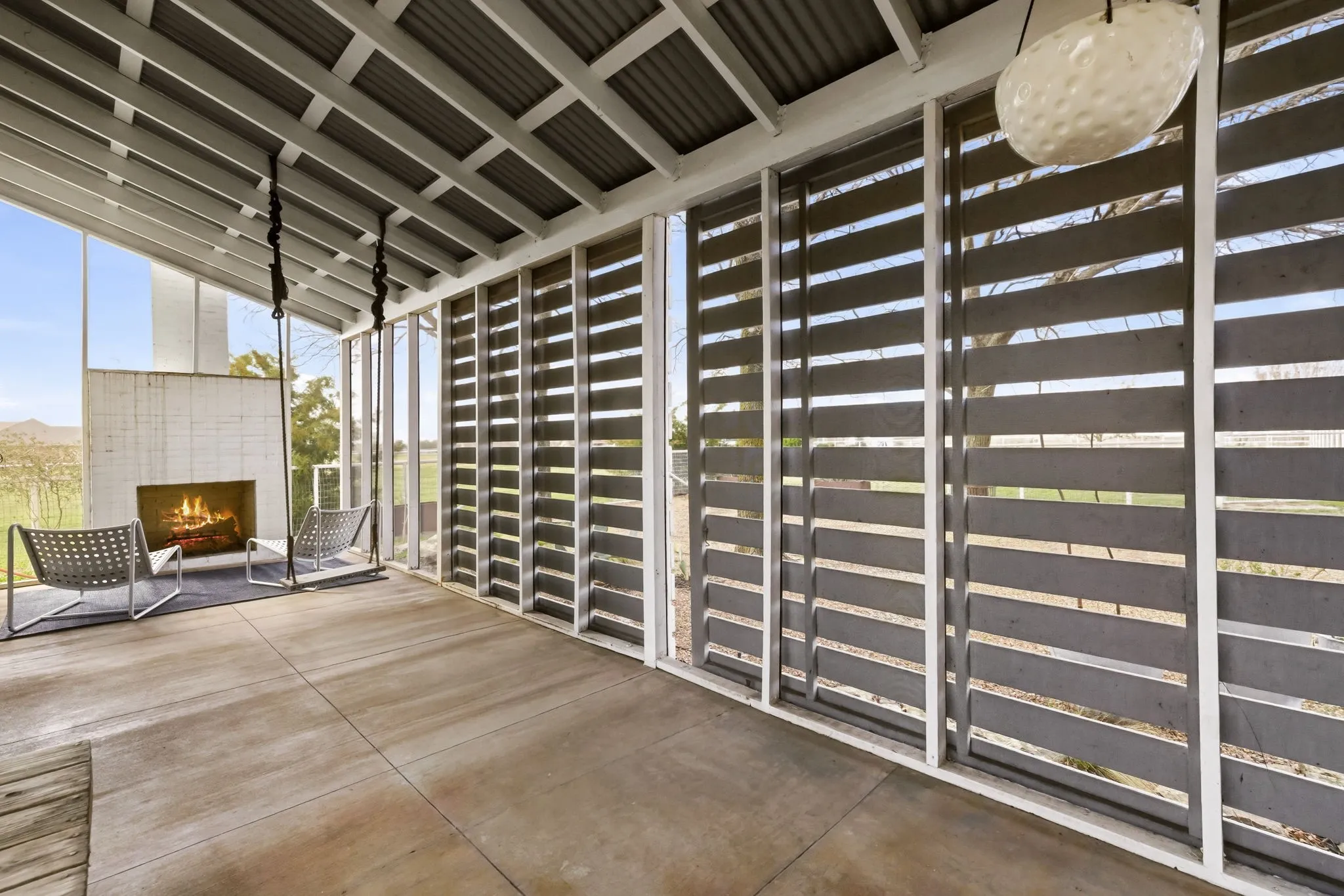 Enclosed patio