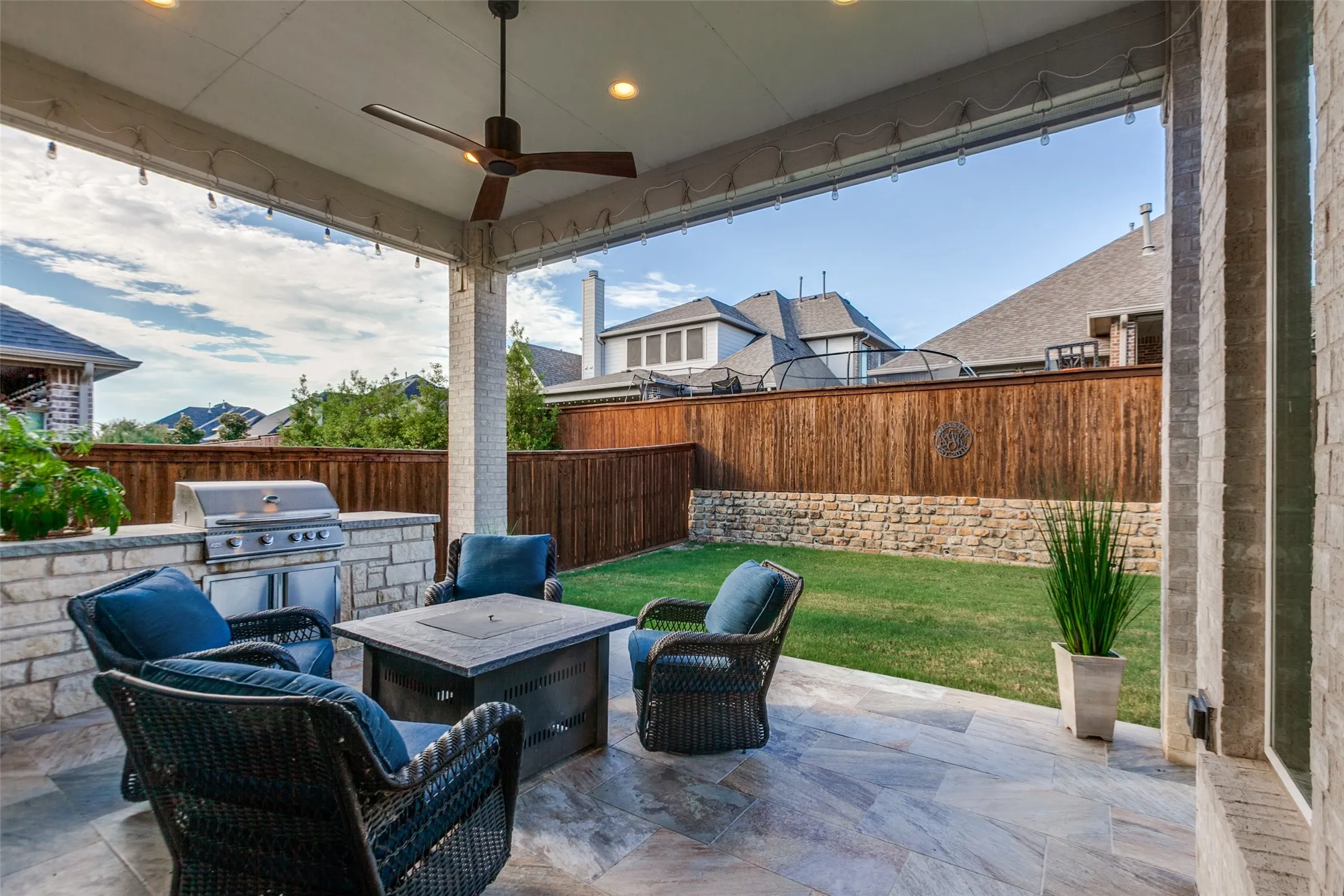 Gorgeous patio with outdoor kitchen