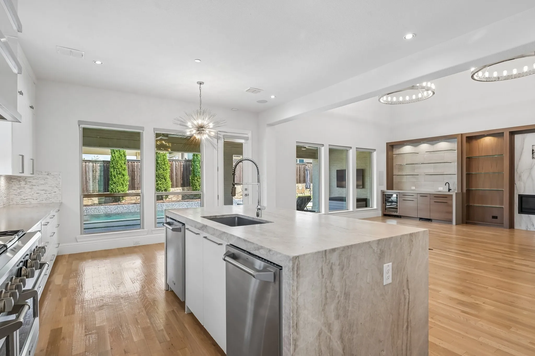 Open concept kitchen