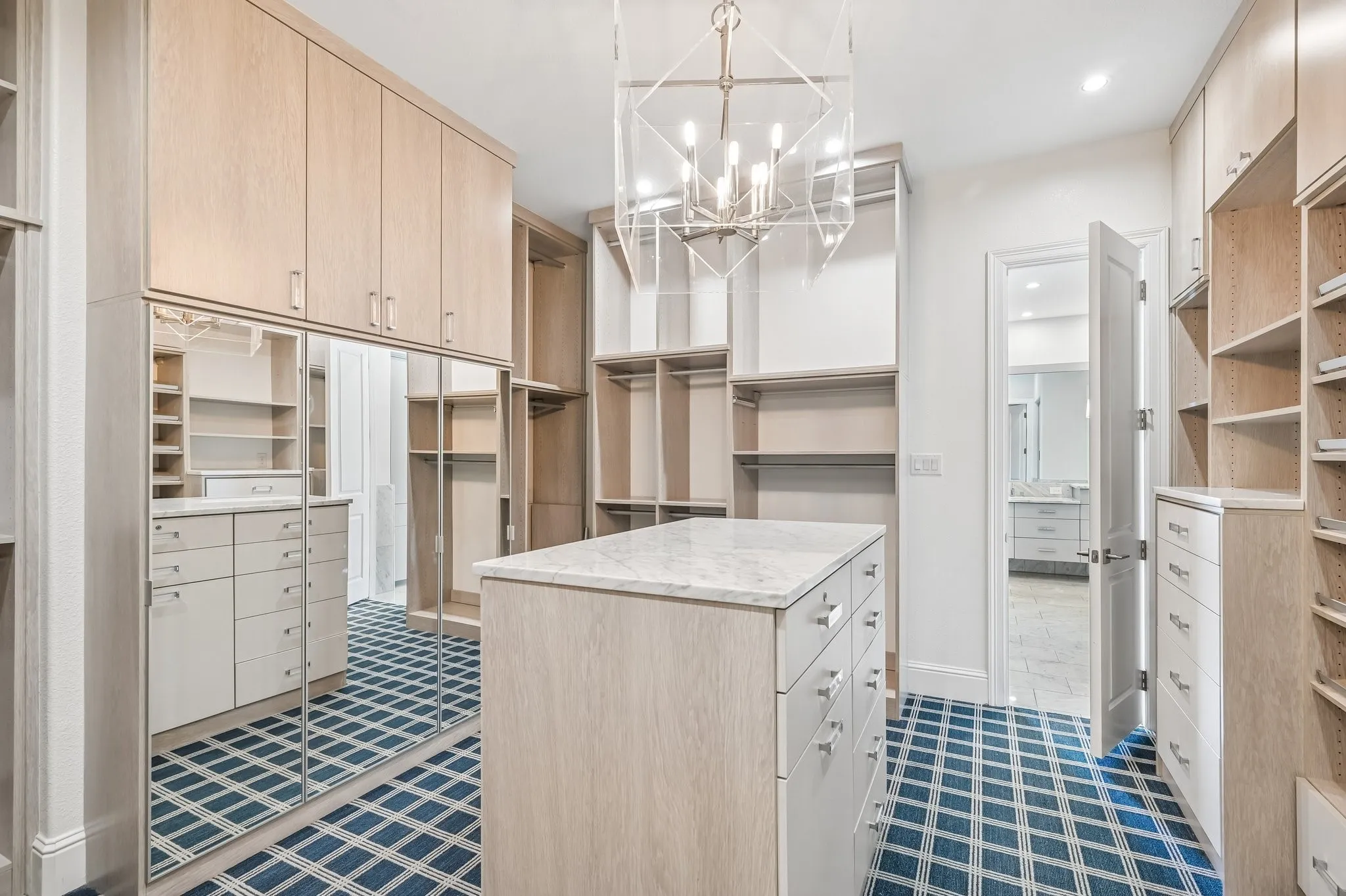 Massive primary suite closet