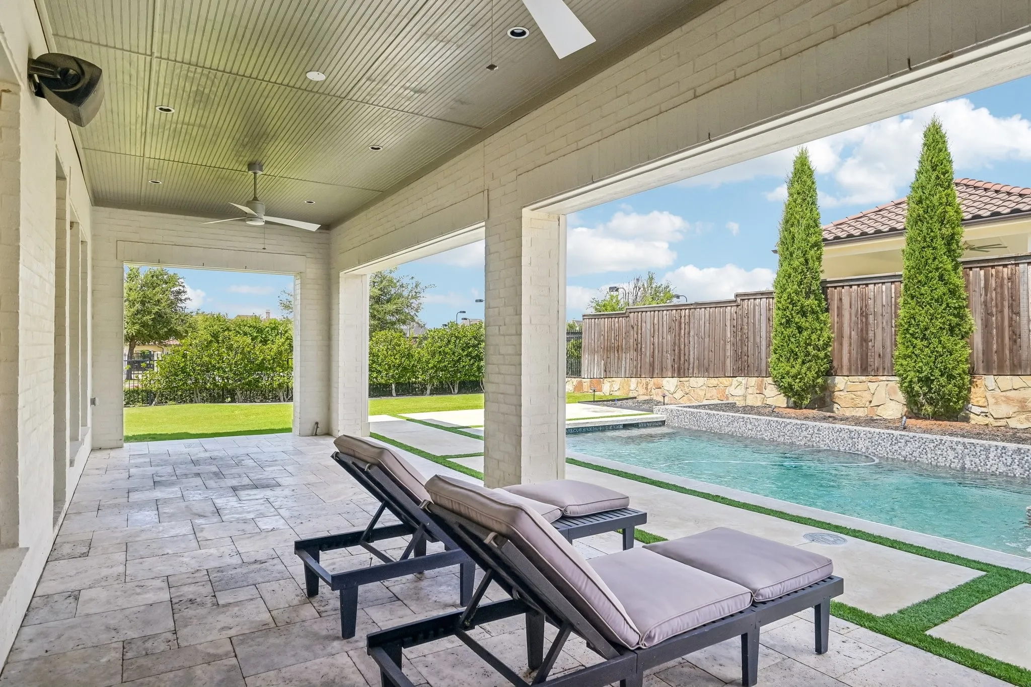 Covered patio