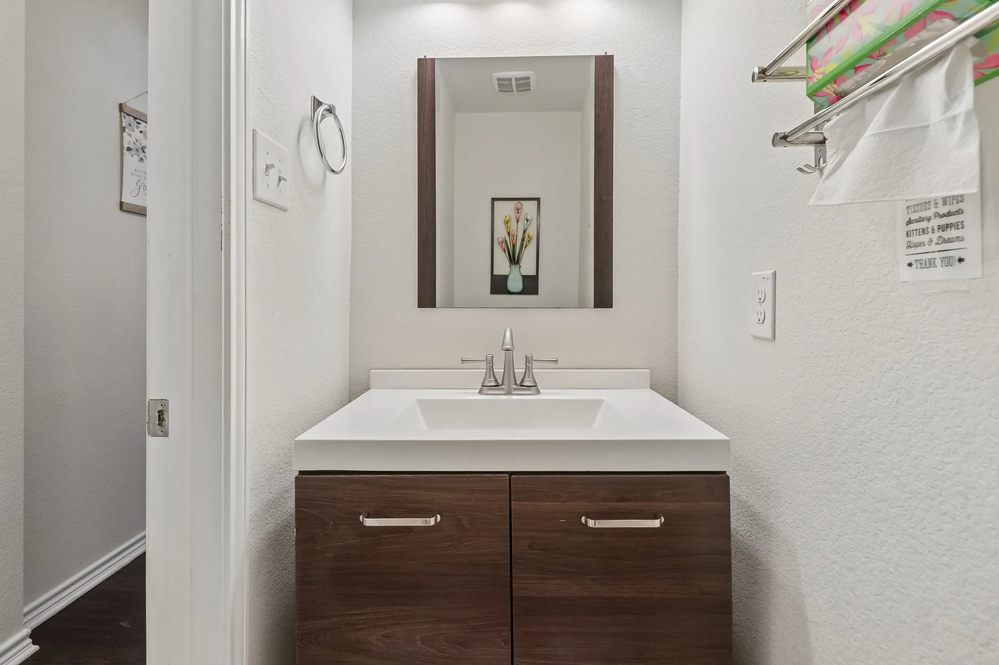 1/2 bathroom downstairs