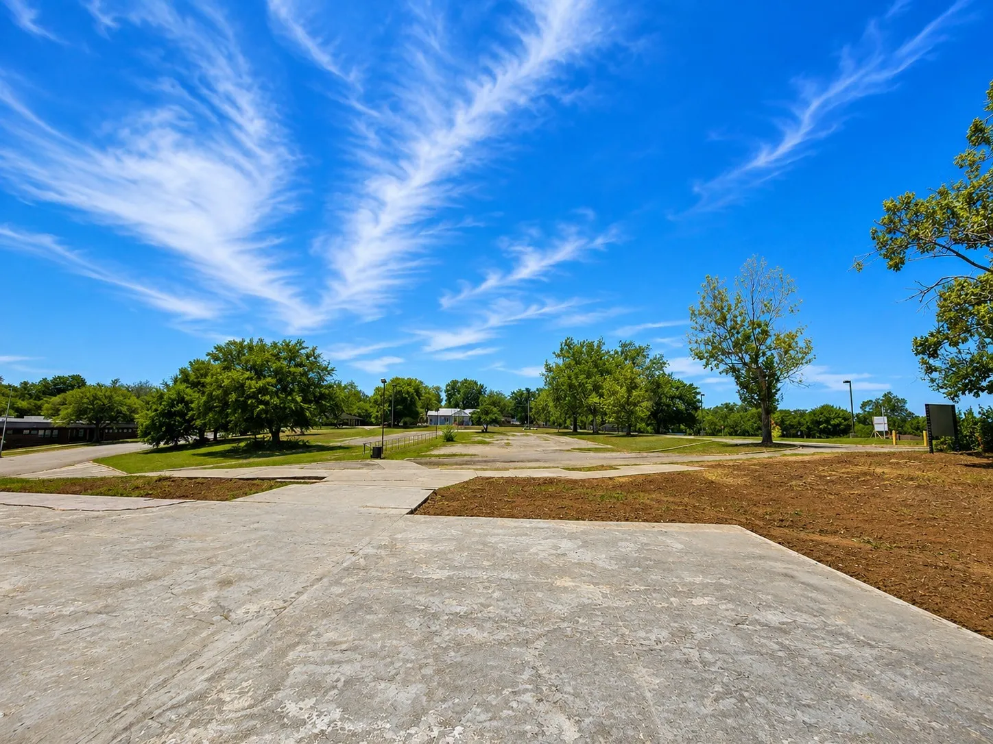 View of Parking lot from Slab