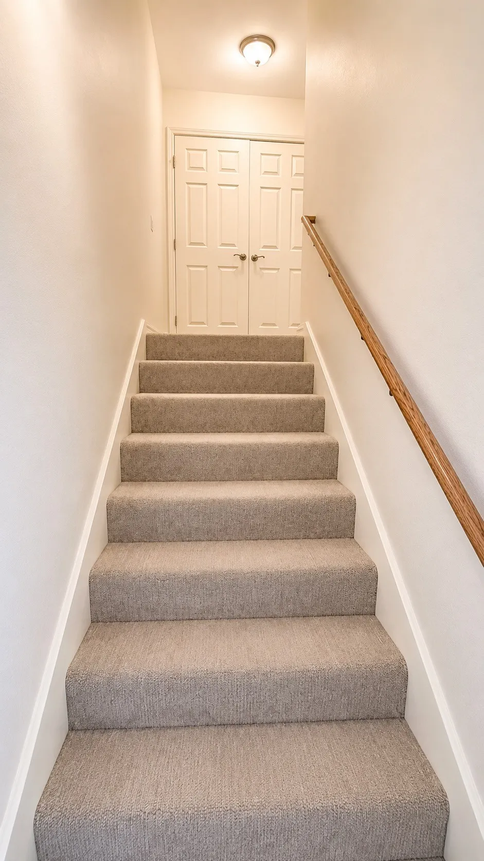 2nd part of Stairs leading up to bed and bath