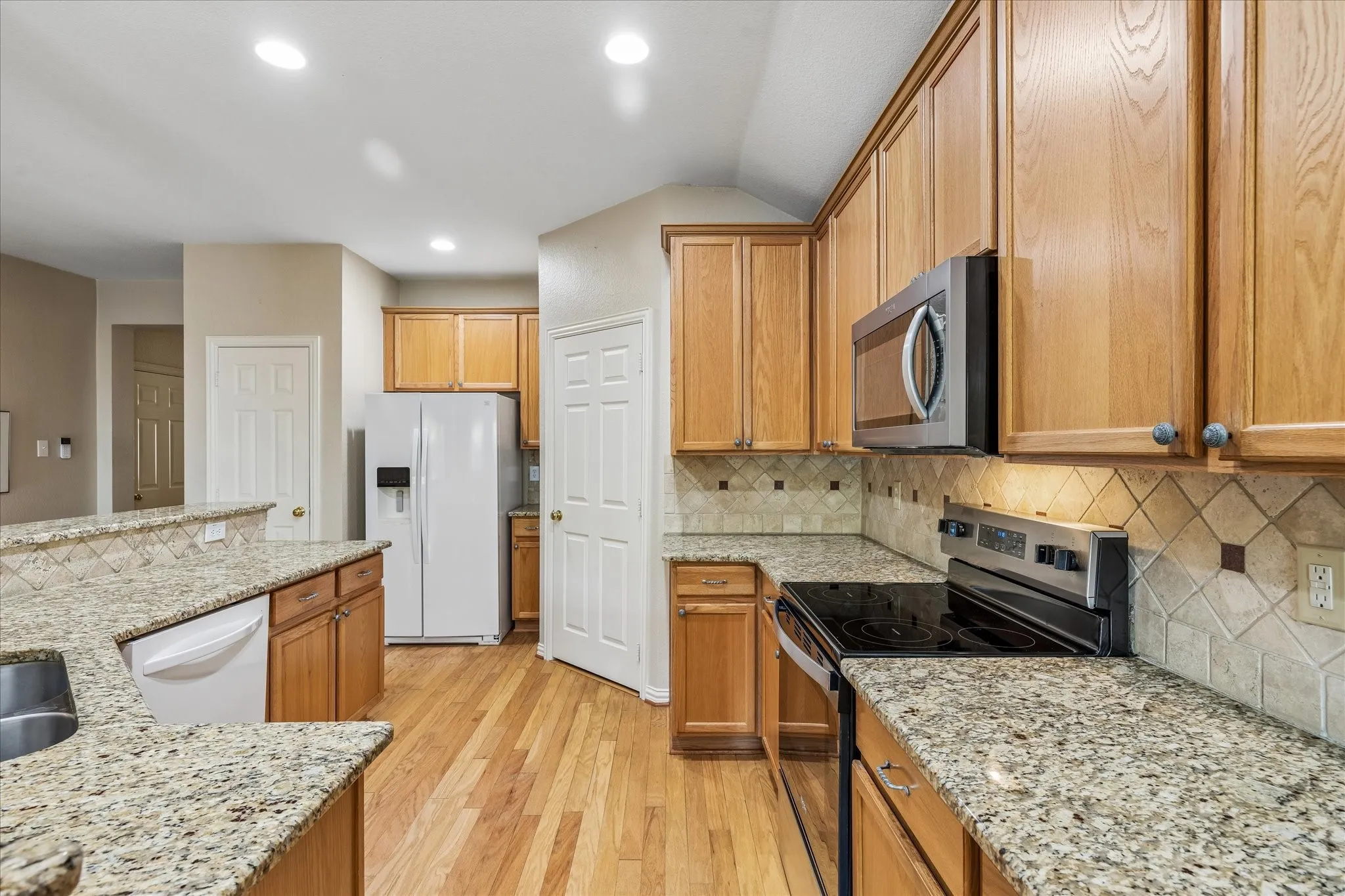 Lots of cabinet space in this home.