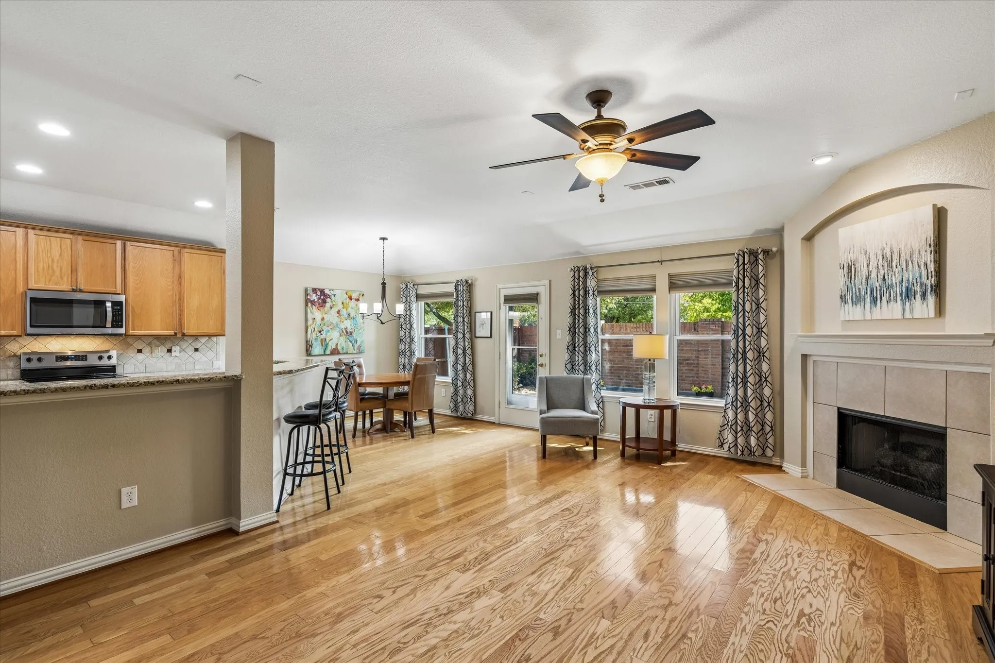The one owner home is very well maintained.