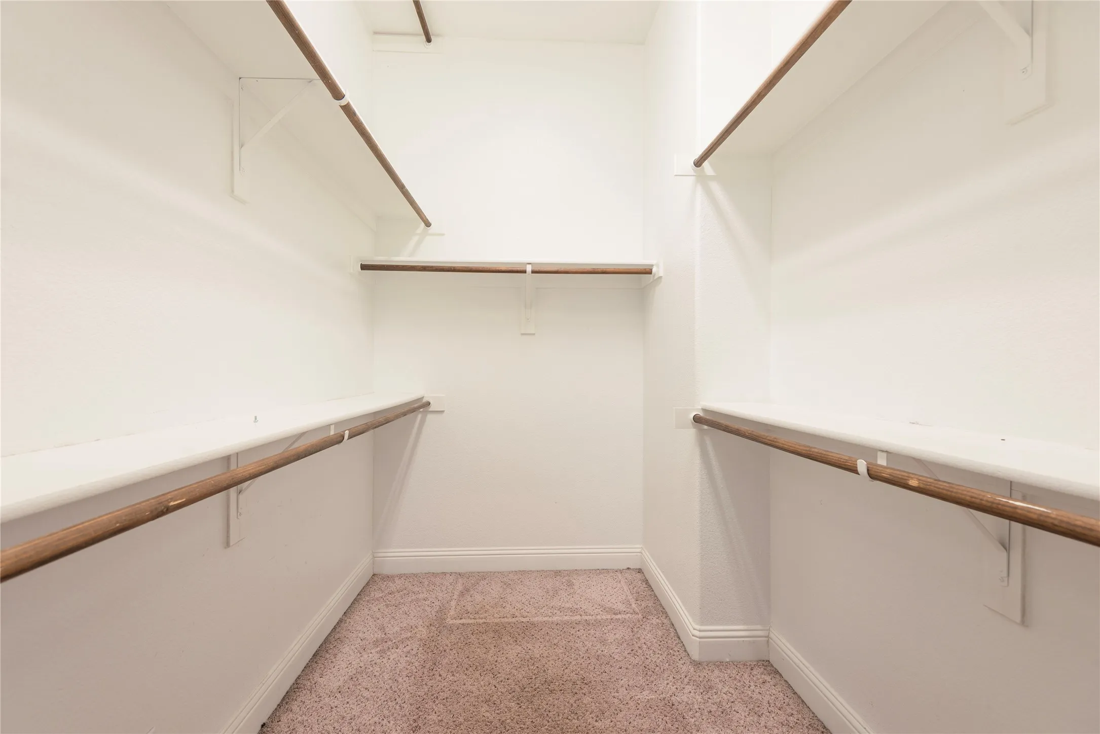 Built-in shelving and hanging rods