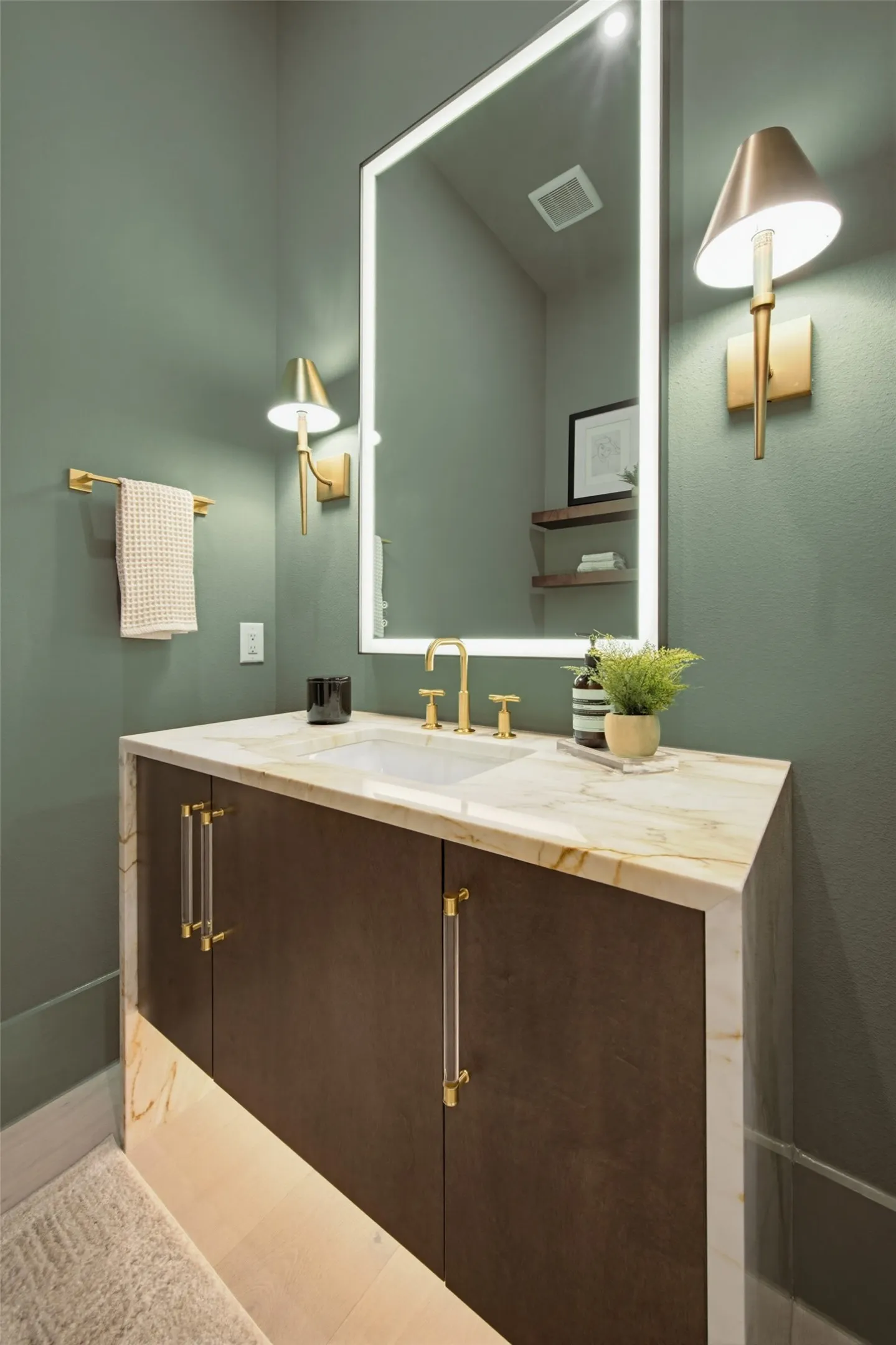 Powder bathroom.
