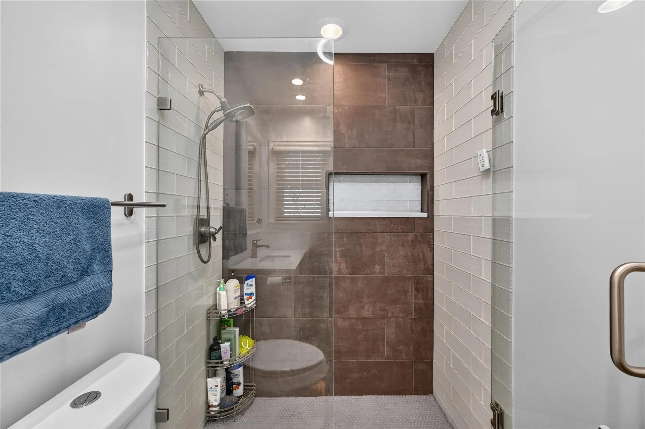 Primary bath with walk-in shower
