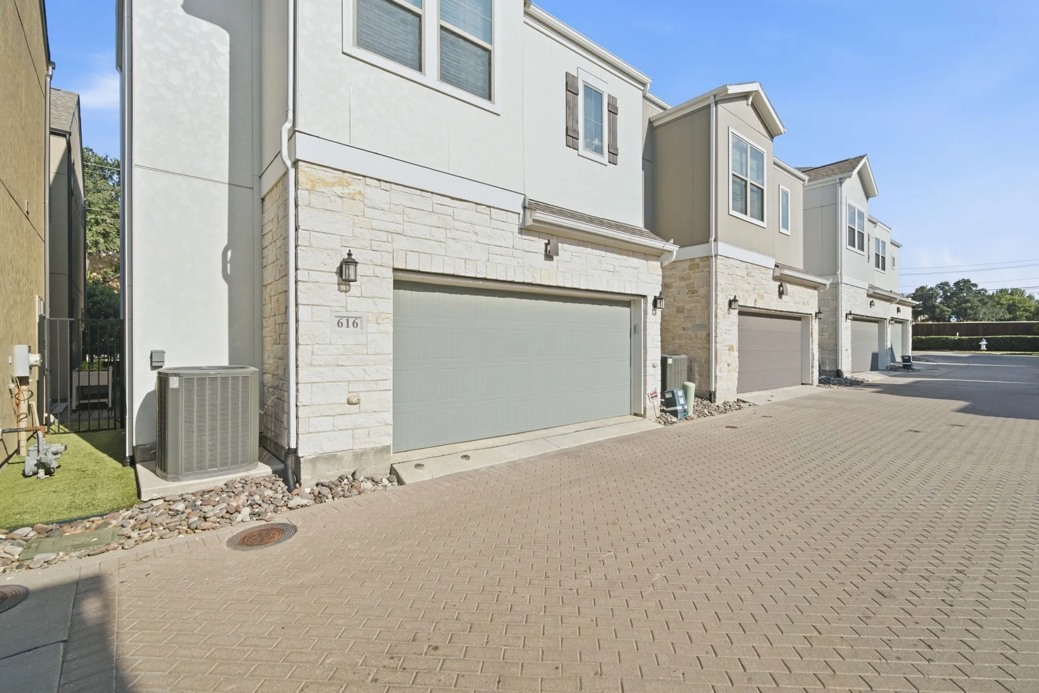 Rear Entry Two Car Garage.