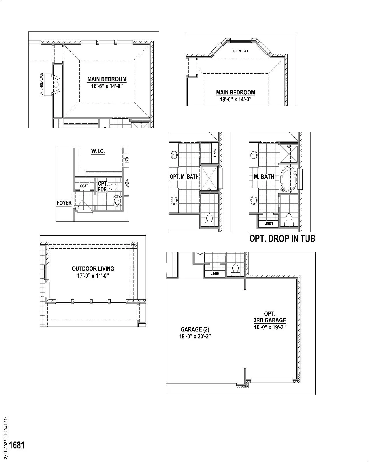 Floor plan options