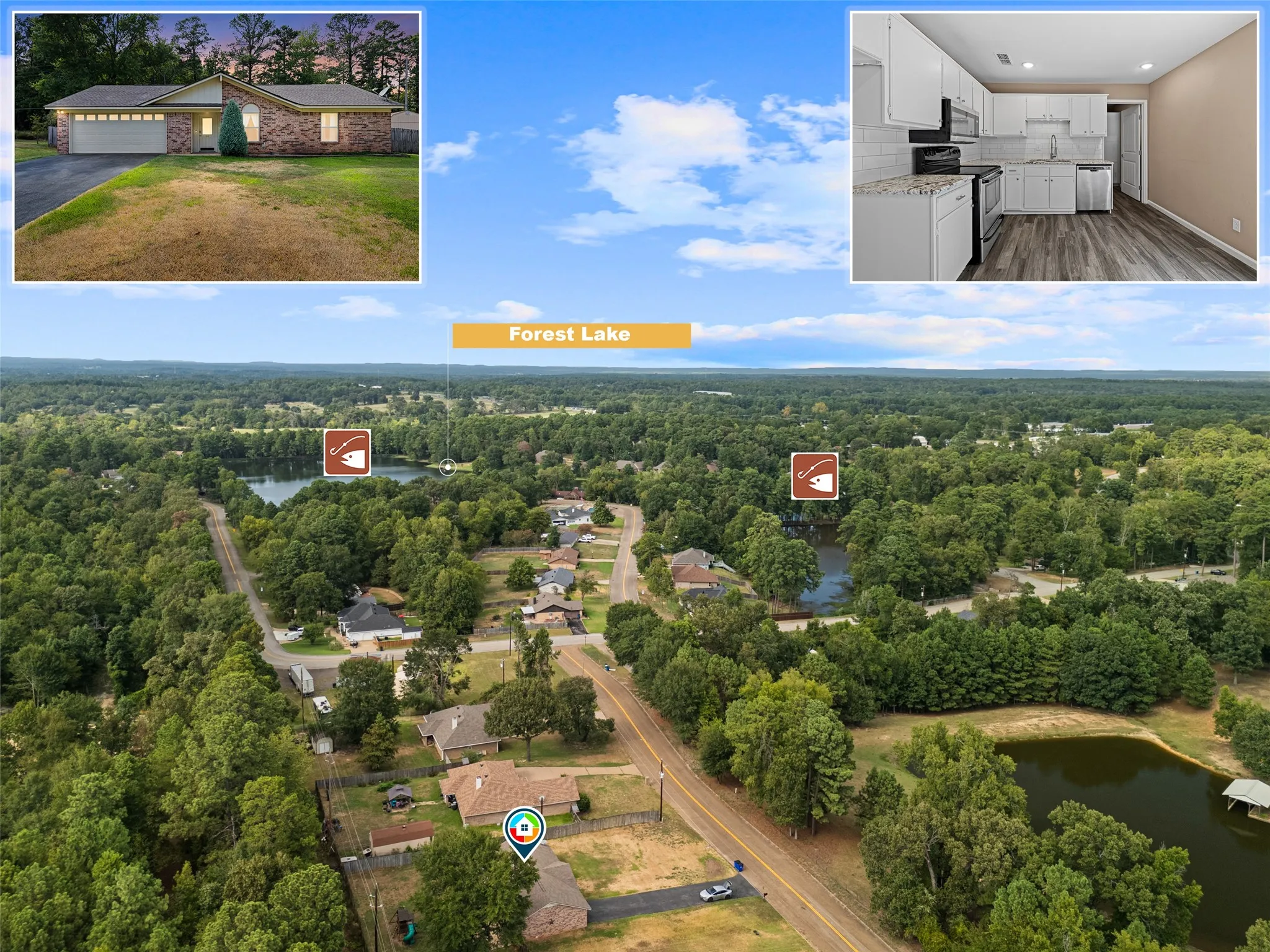 Single Family Residence For Sale in Gregg County , 311 Hillshore Drive, Longview, Texas 75605, 3 Bedroom, 2 Bathroom, 2 Garage spaces, 1,328 Sqft, built in 1982, mls#21375138, Real Estate Agent in Longview, Homes For Sale in Gregg county, Homes For Sale in Longview, Realtor in Longview Texas, Real Estate Brokerage Independent Realty Texas, Luminita Cordes Realtor