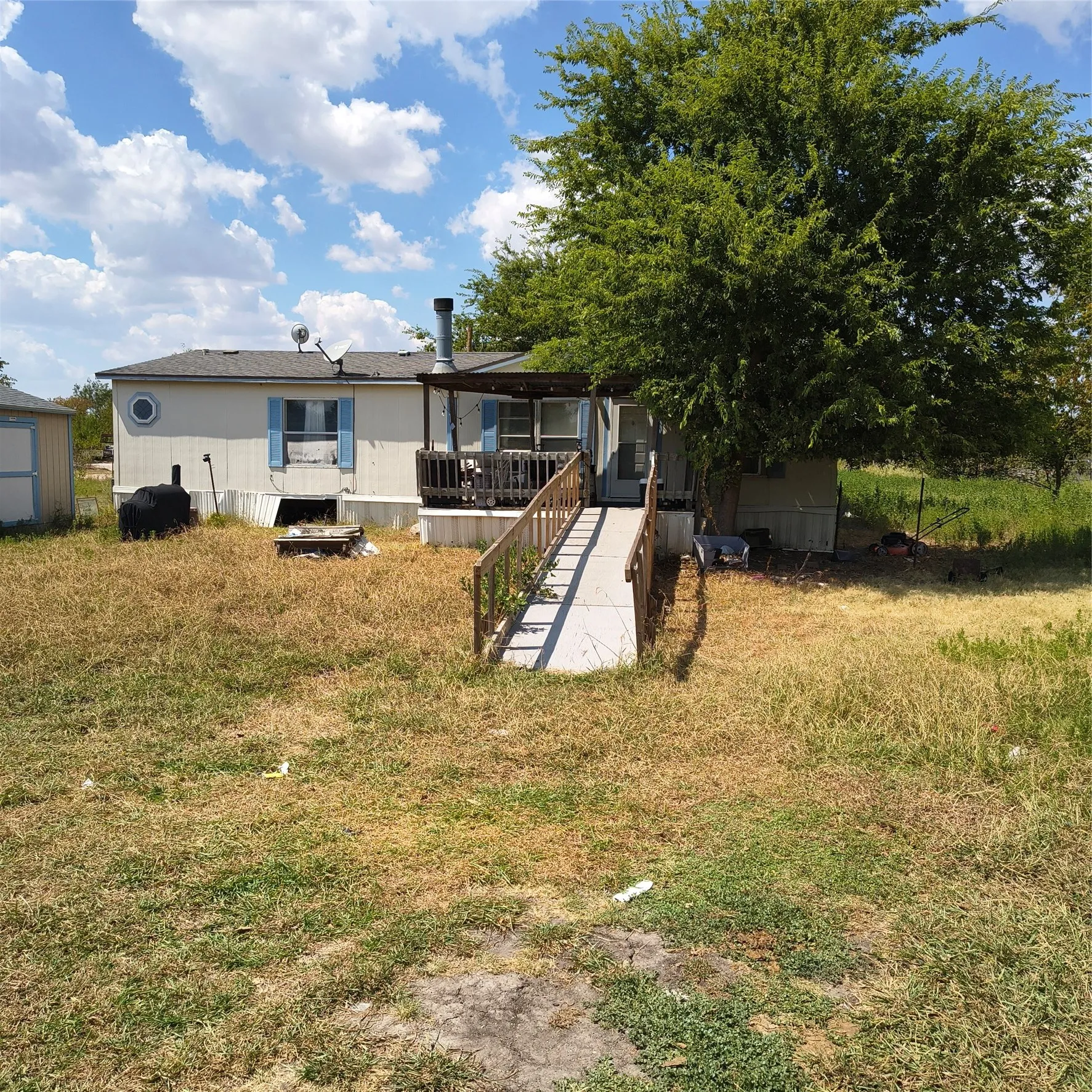 Front porch with covered entry