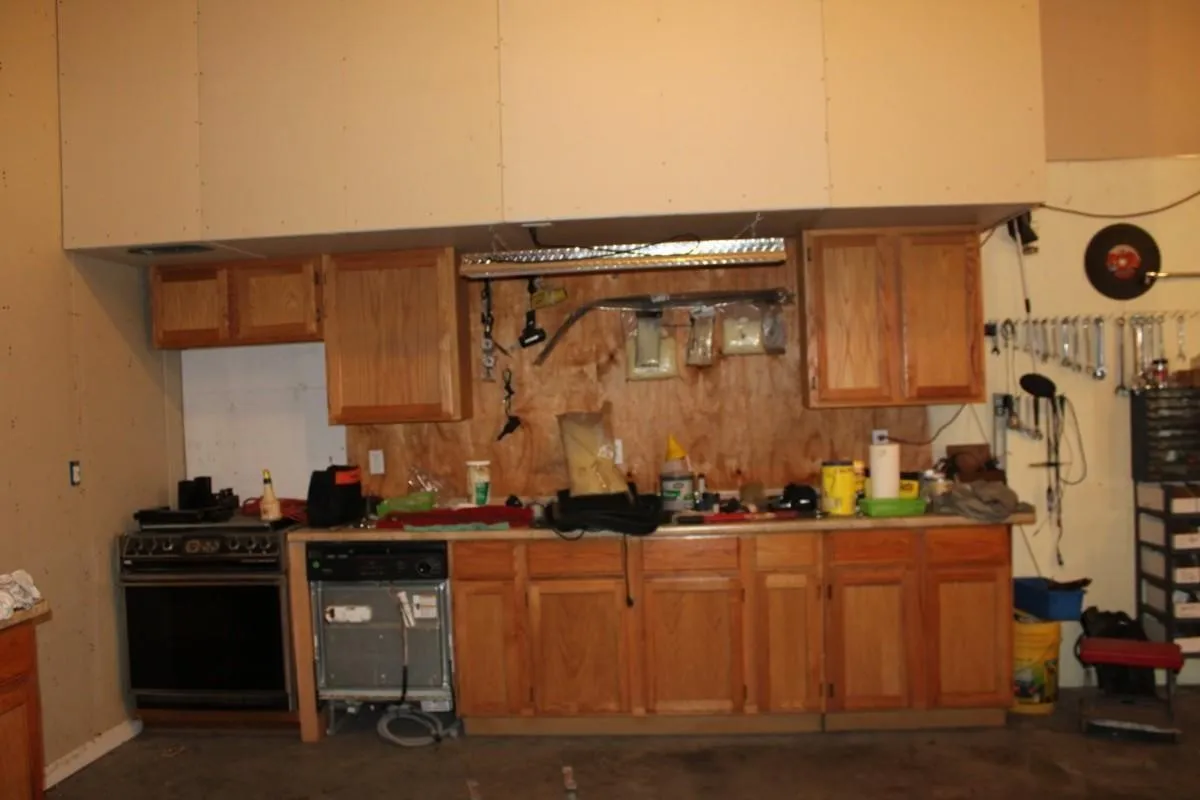 Kitchenette inside the shop