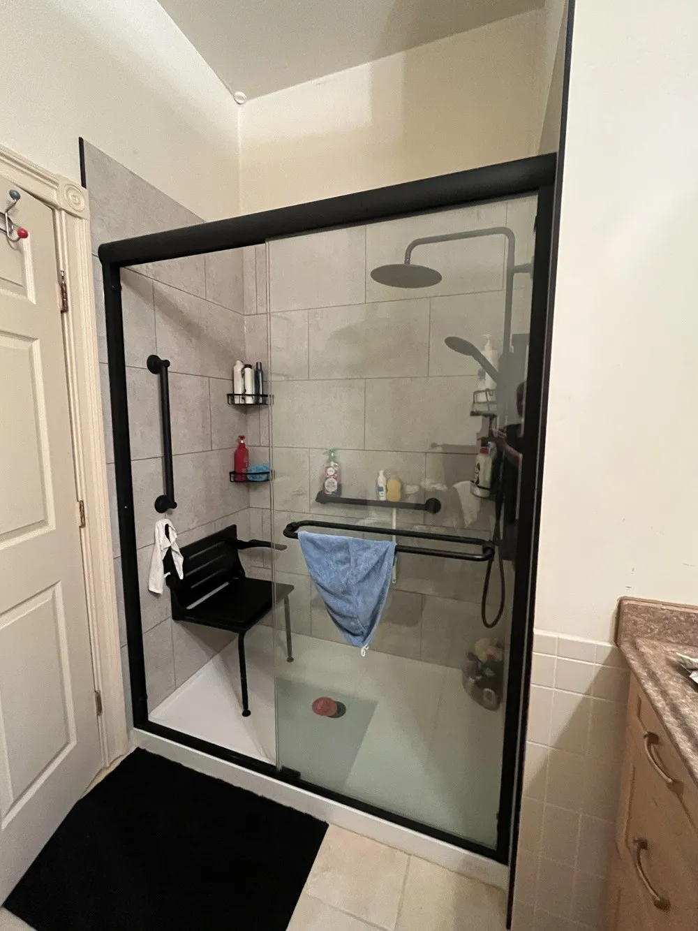 Newly renovated hall bath accessible