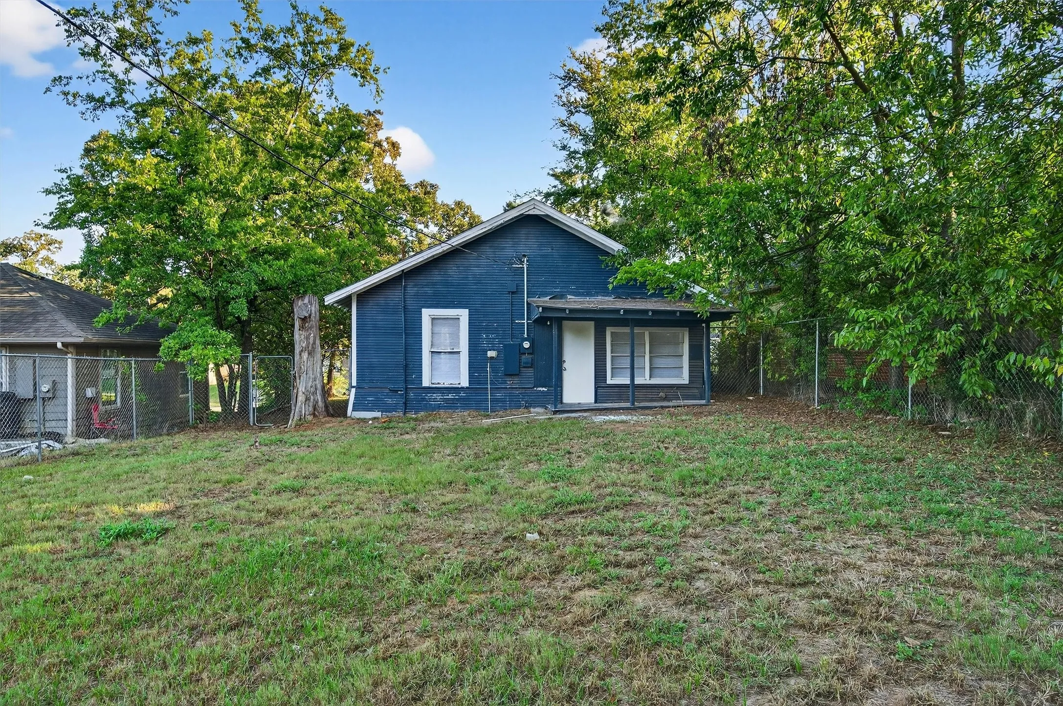 Back of property