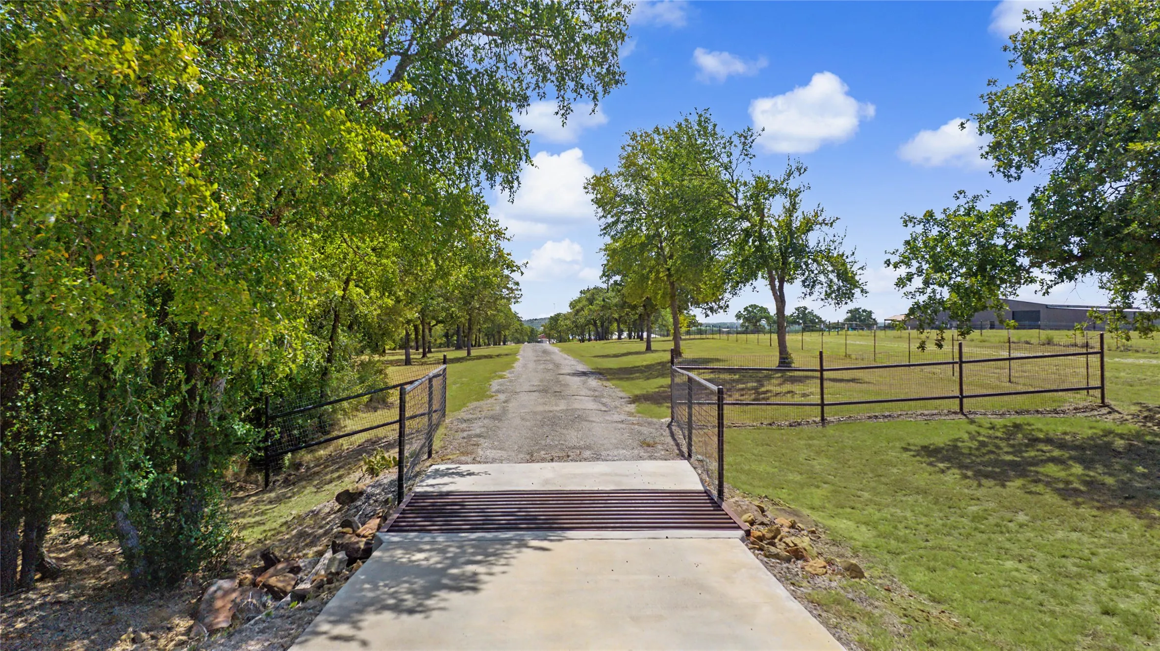 Crossing Cattle Guard on the way to the house, shop & apartment