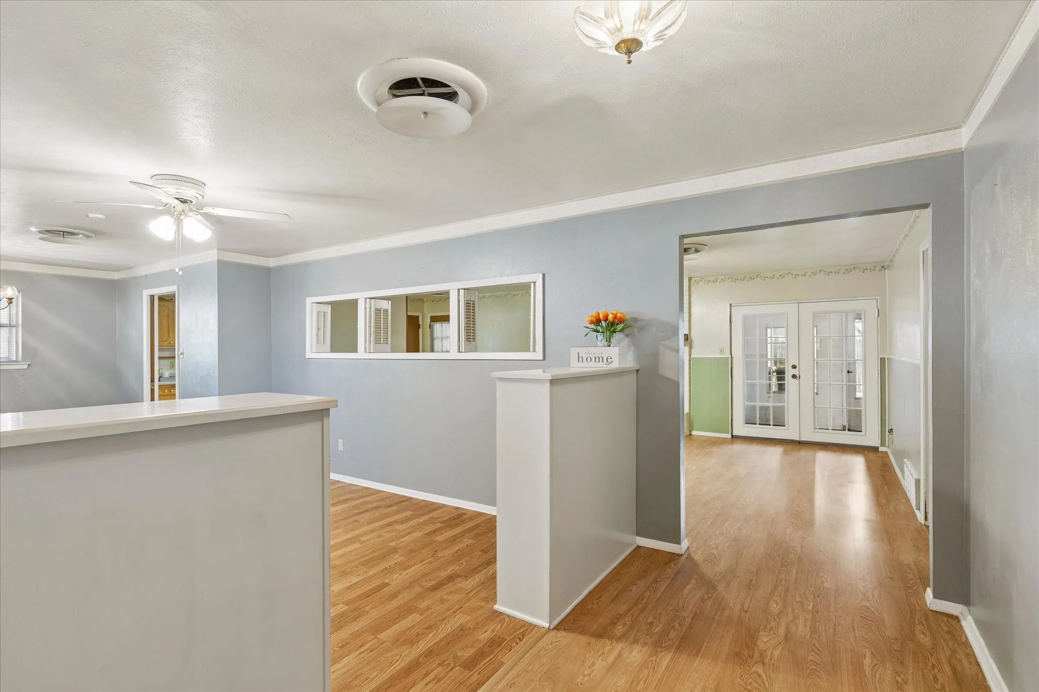 Entryway looking into living area