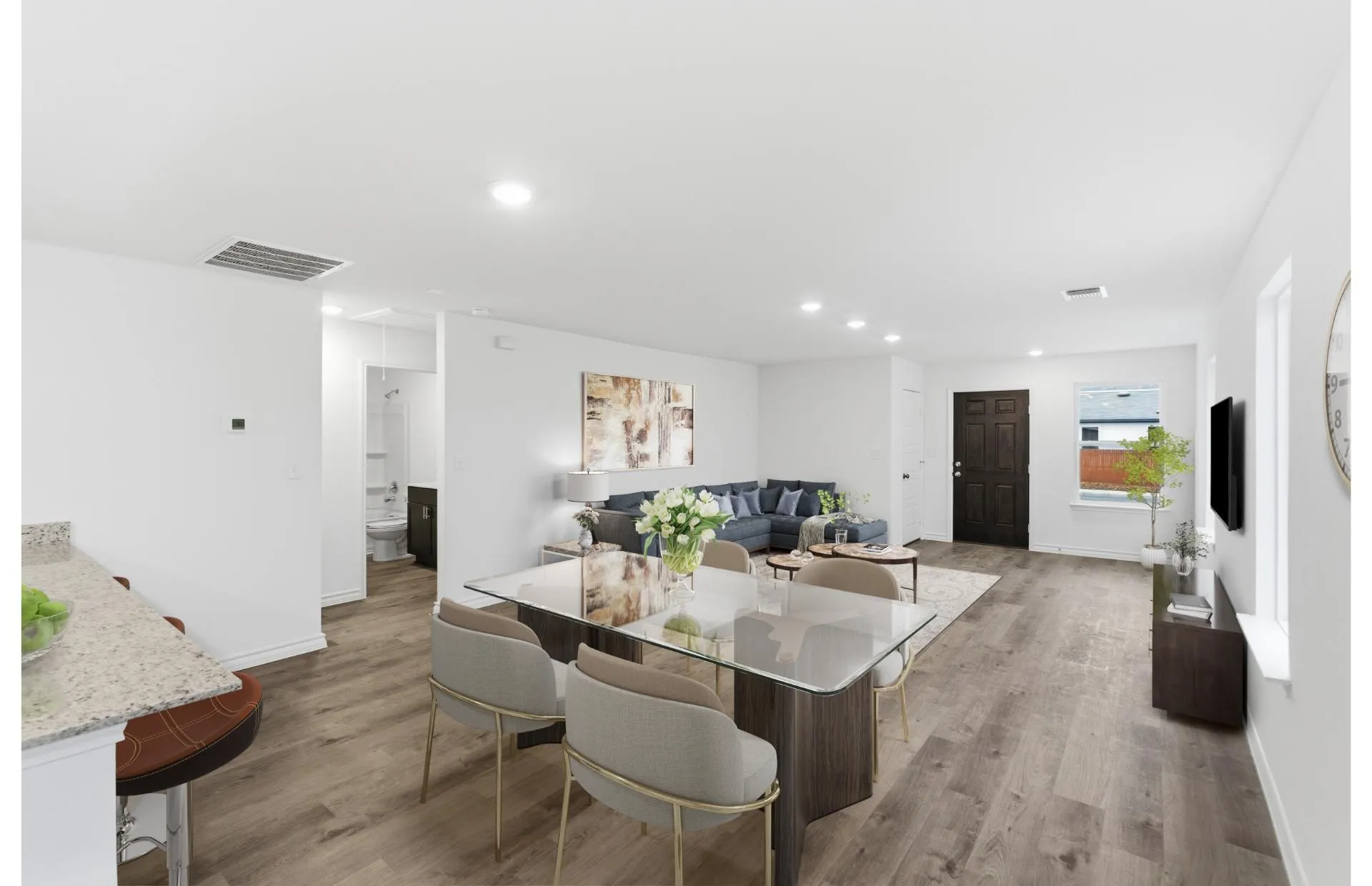 *Virtual Representation - Dining area off kitchen with large windows