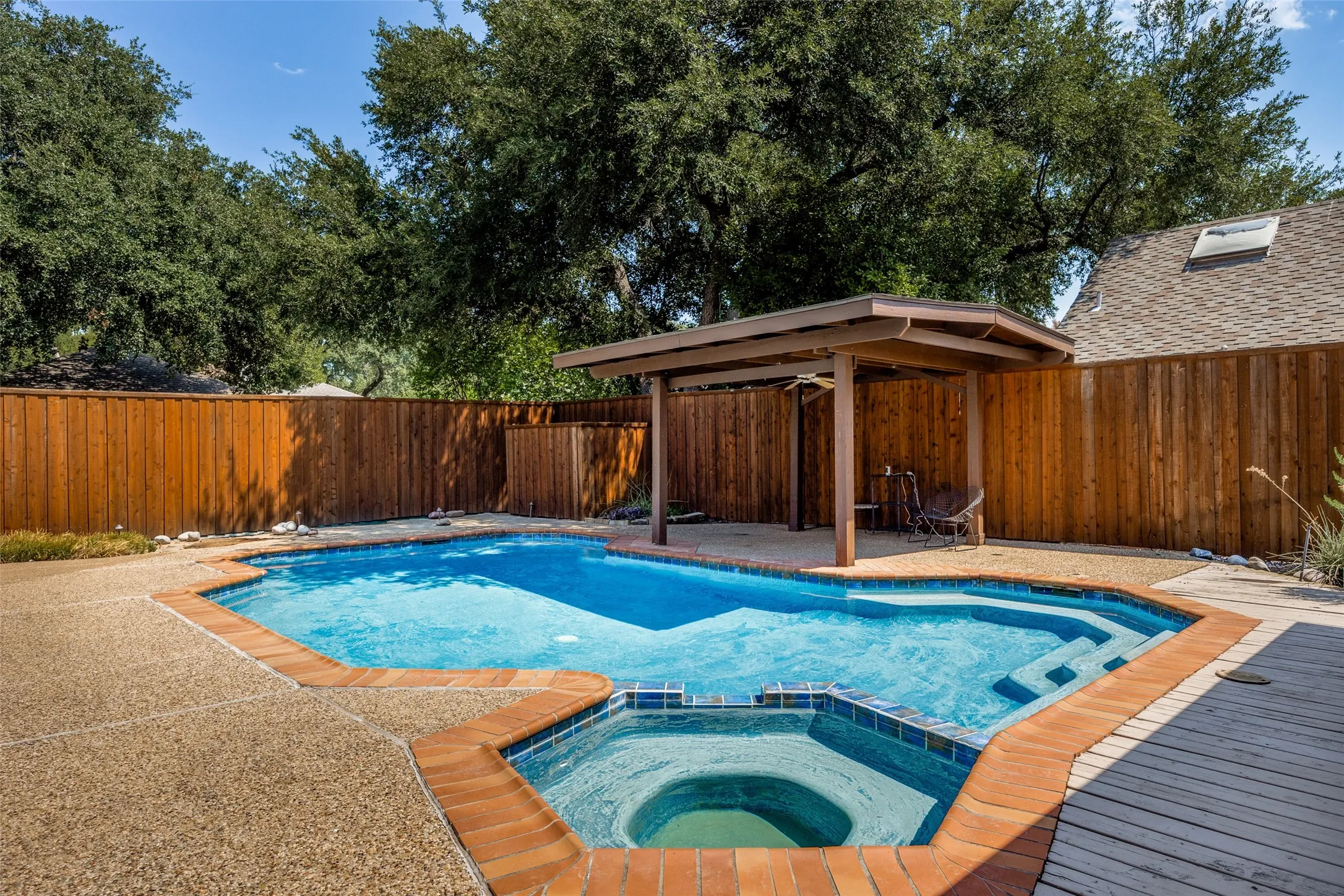 The pool was replastered in 2024