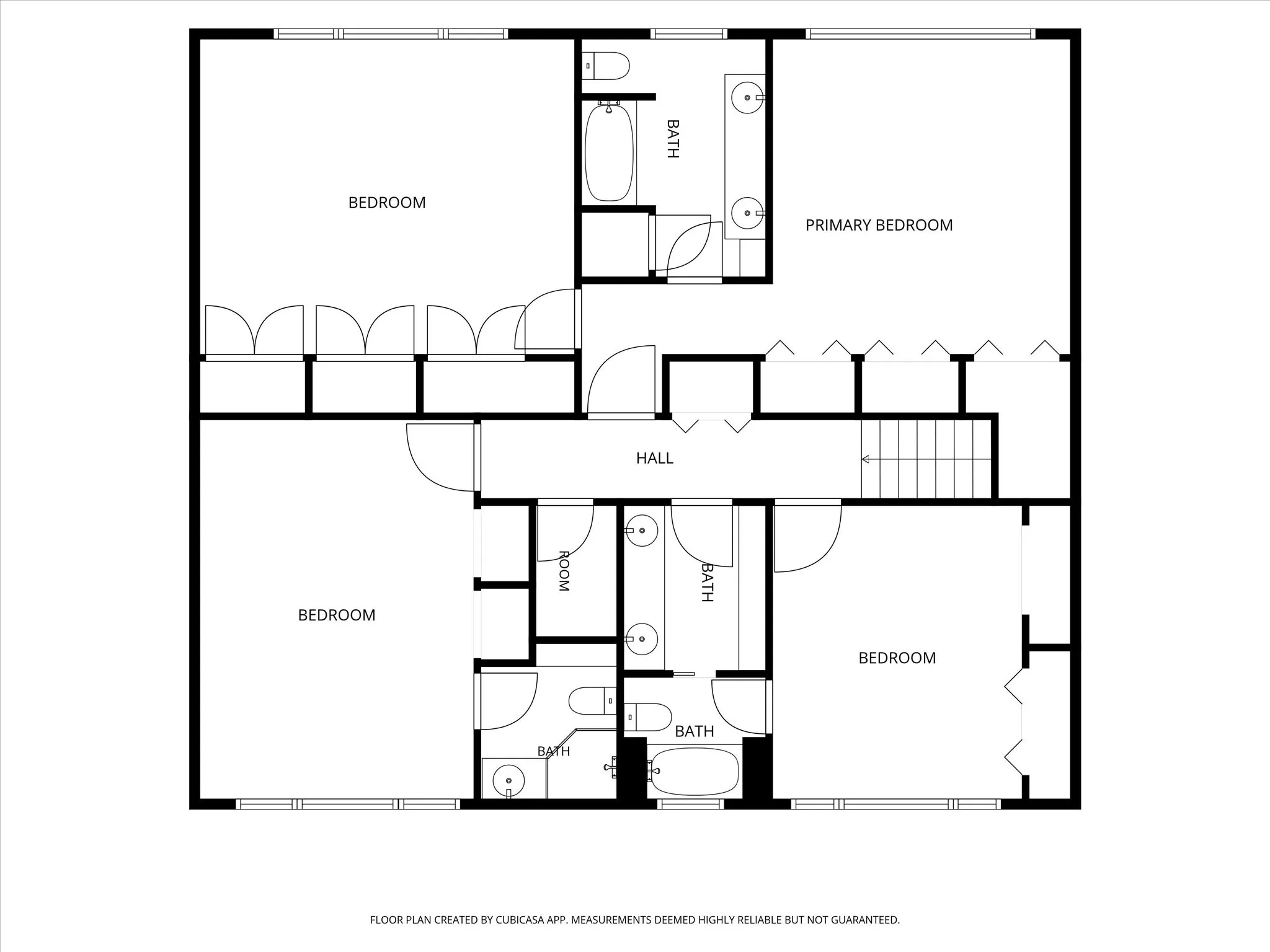 Floor plan upstairs