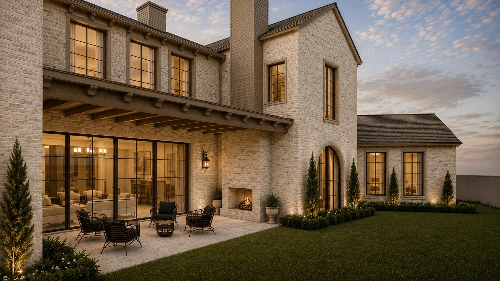 Back Patio Elevation Rendering