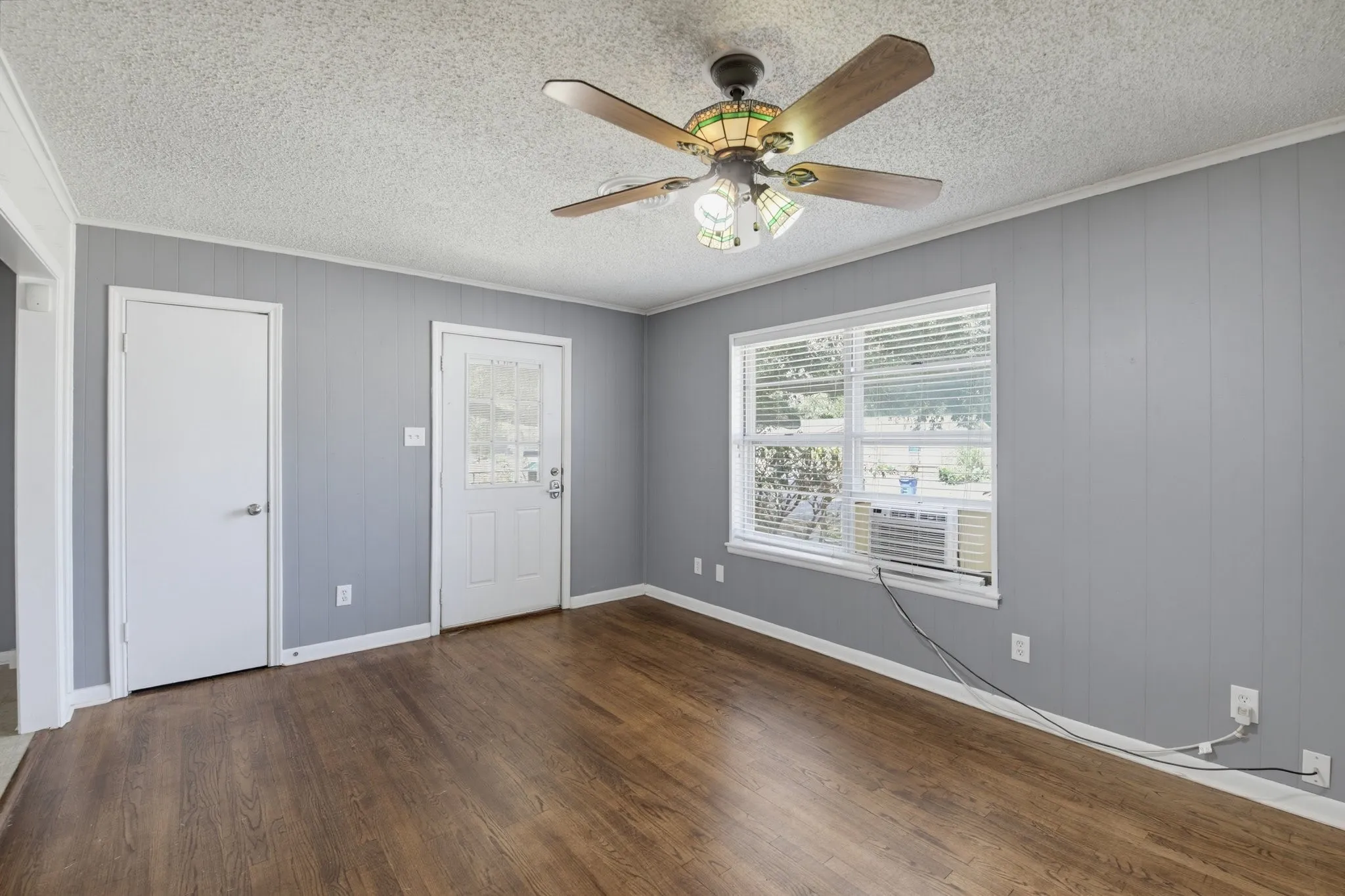 Living Room with Coat Closet