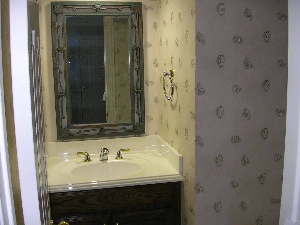 Guest half bath downstairs.