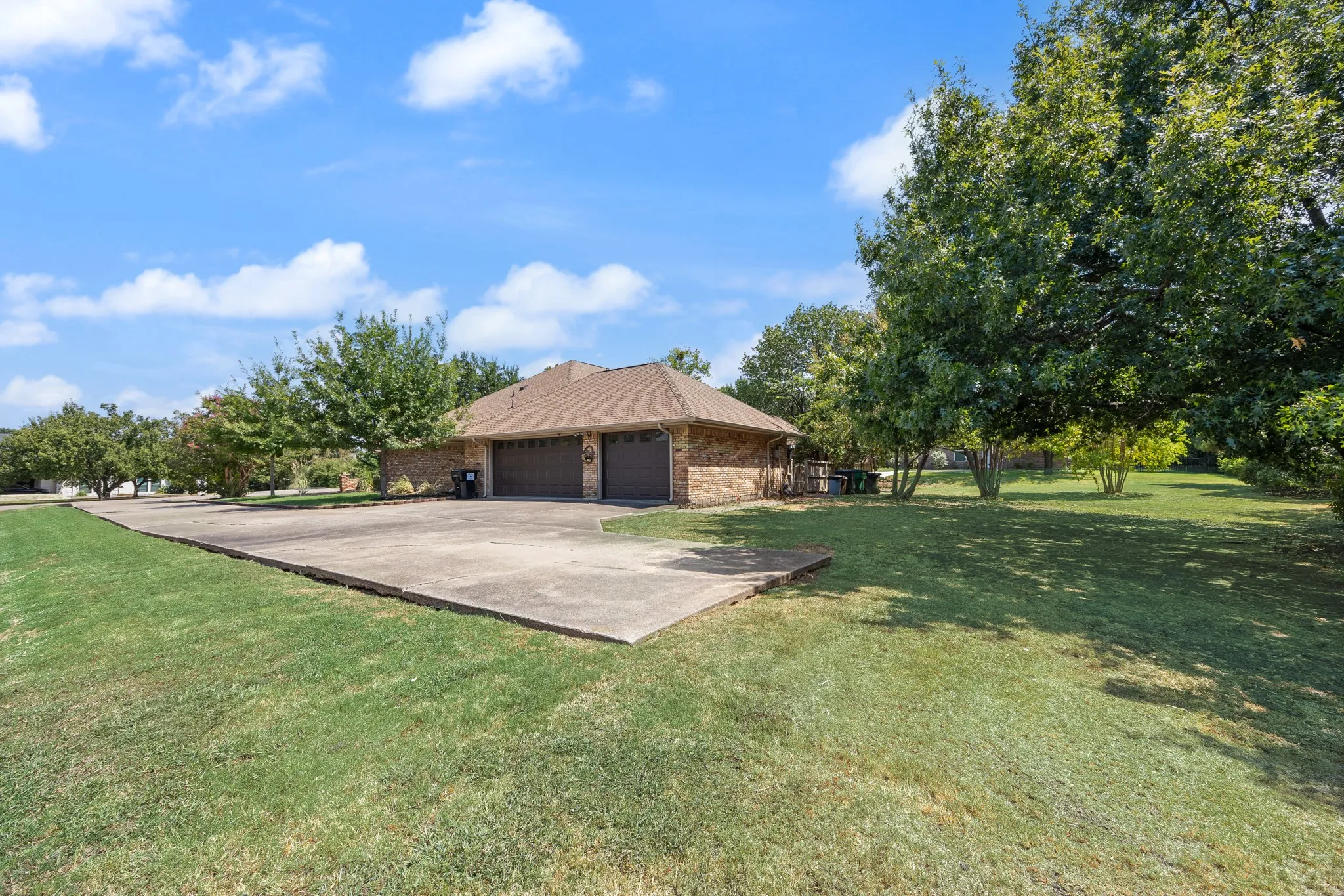 Spacious yard