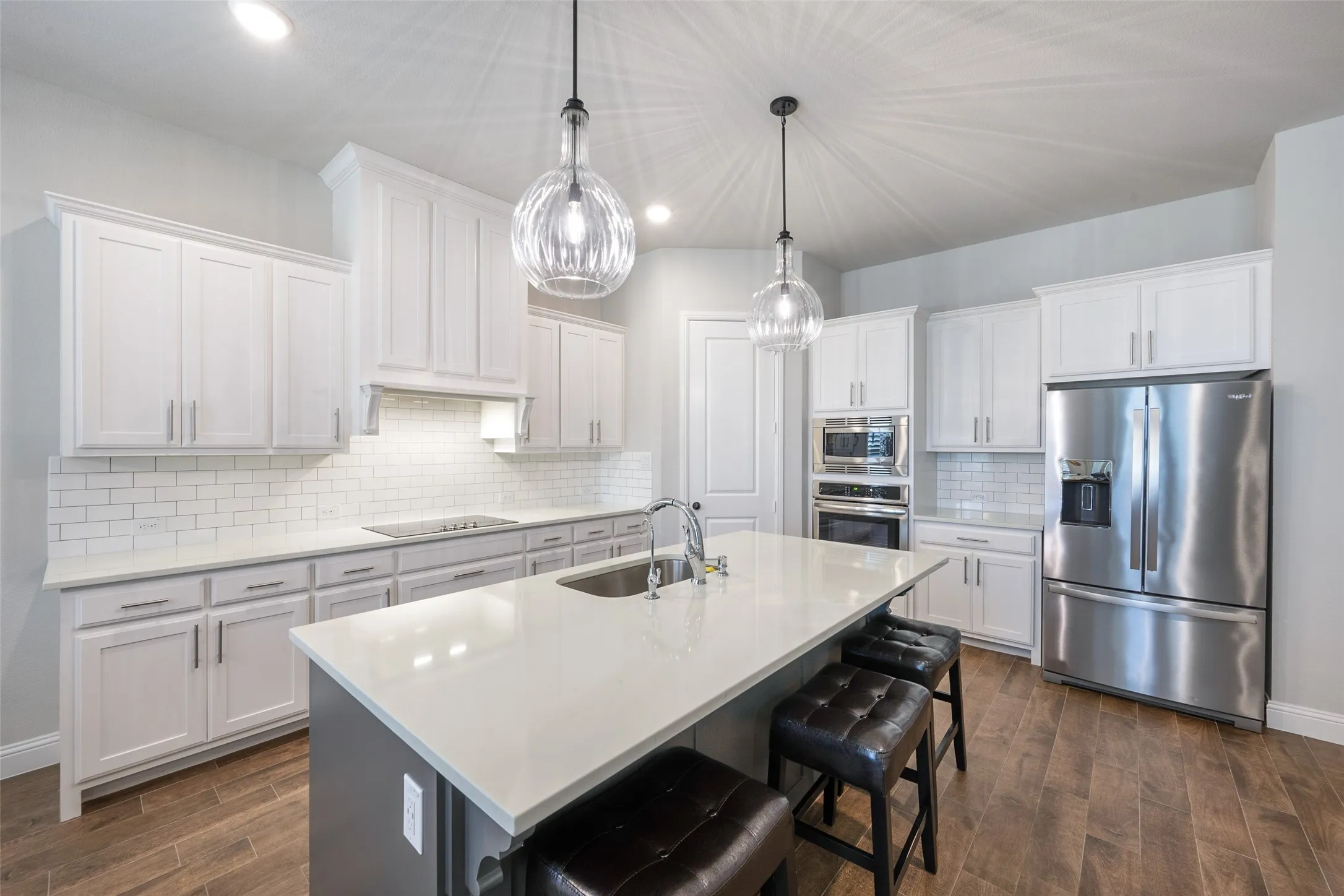 Large kitchen with spacious island