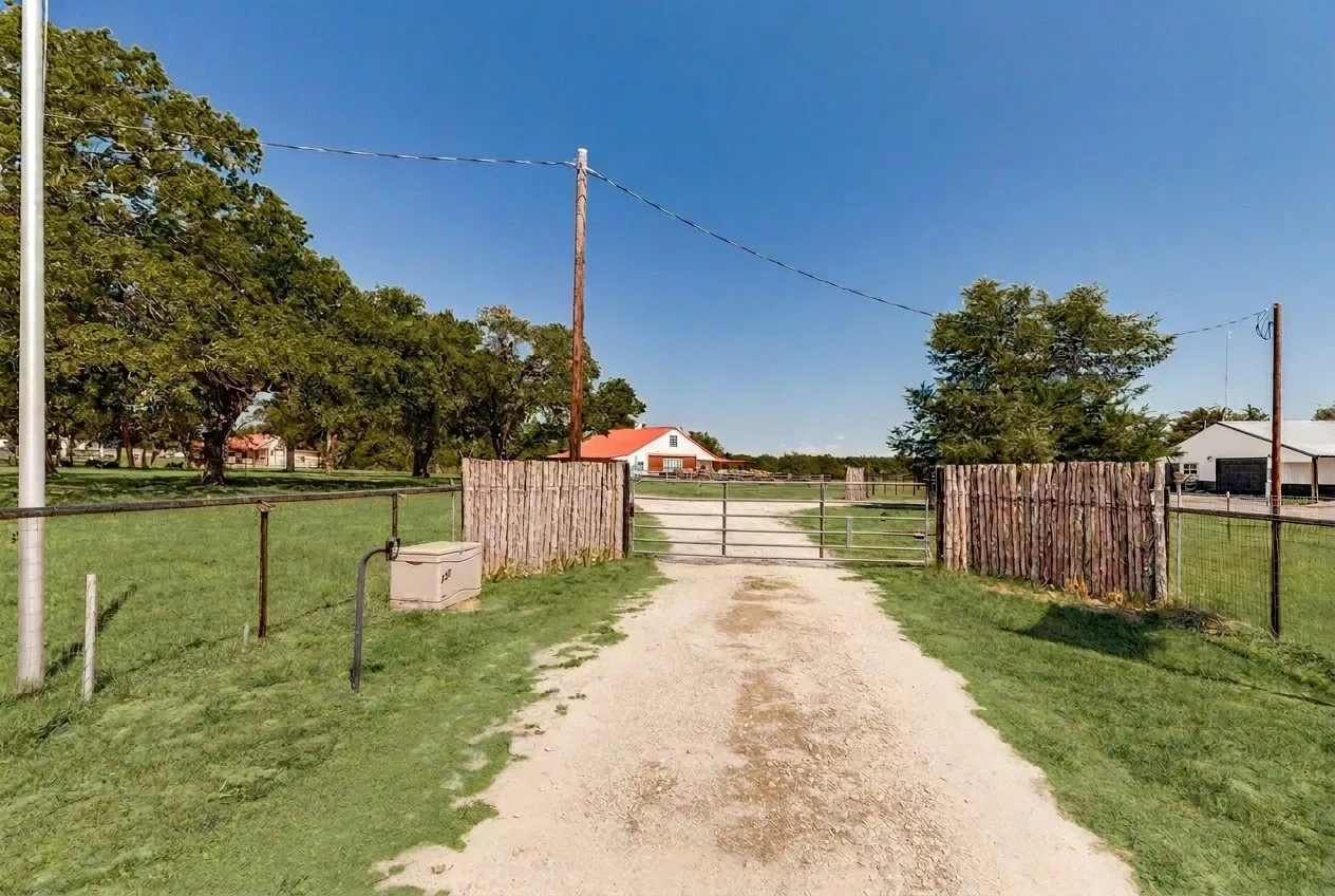Gated entrance to the property