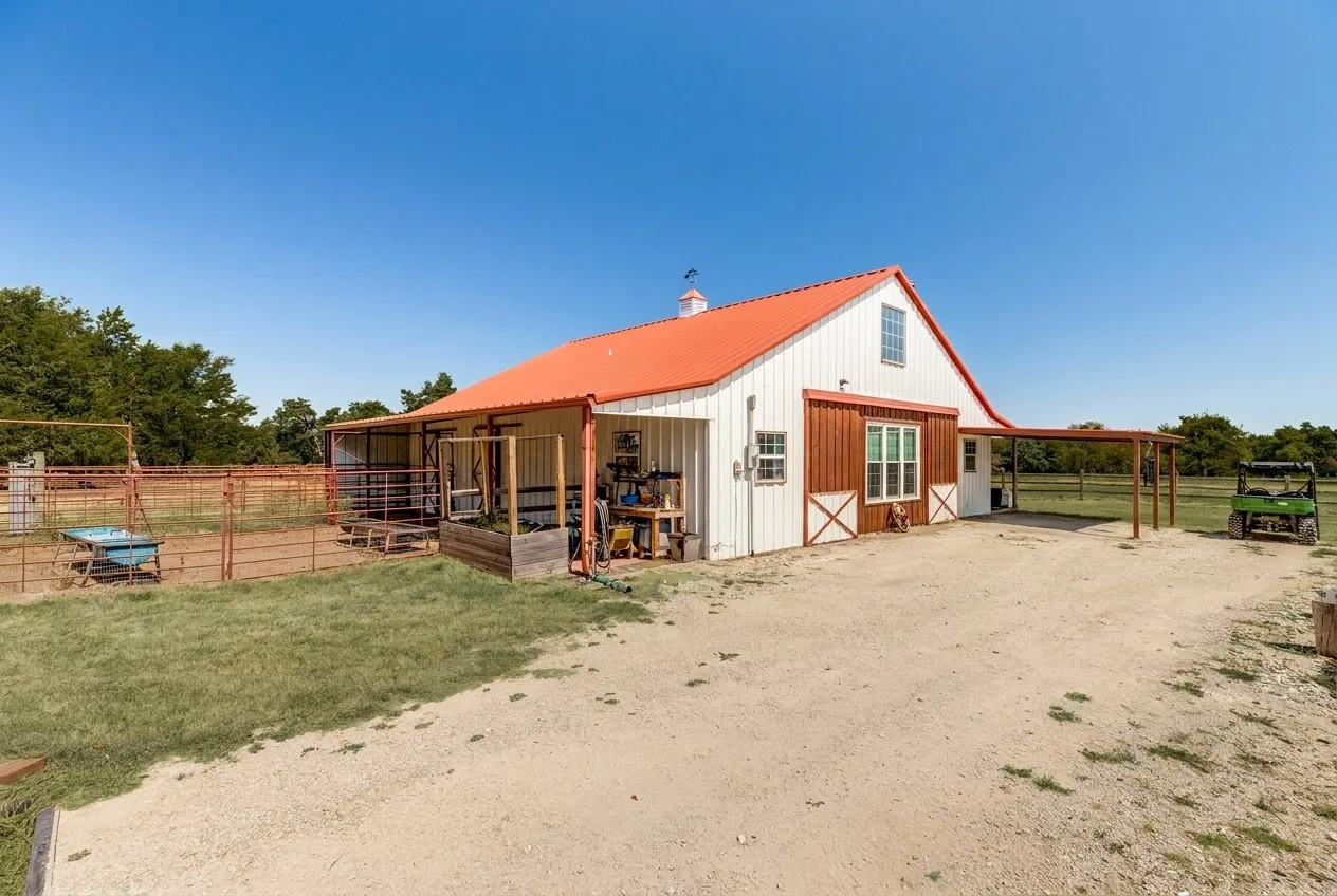SECOND HOME! Converted Barn into a home. Carport parking with a fence that separates the 2 homes.