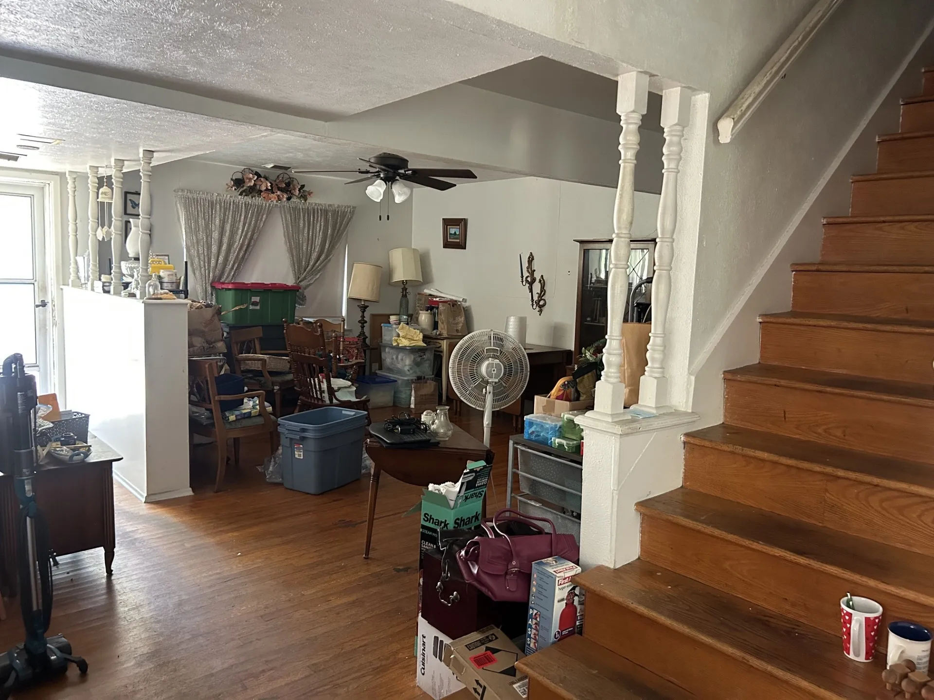Living room and stairs