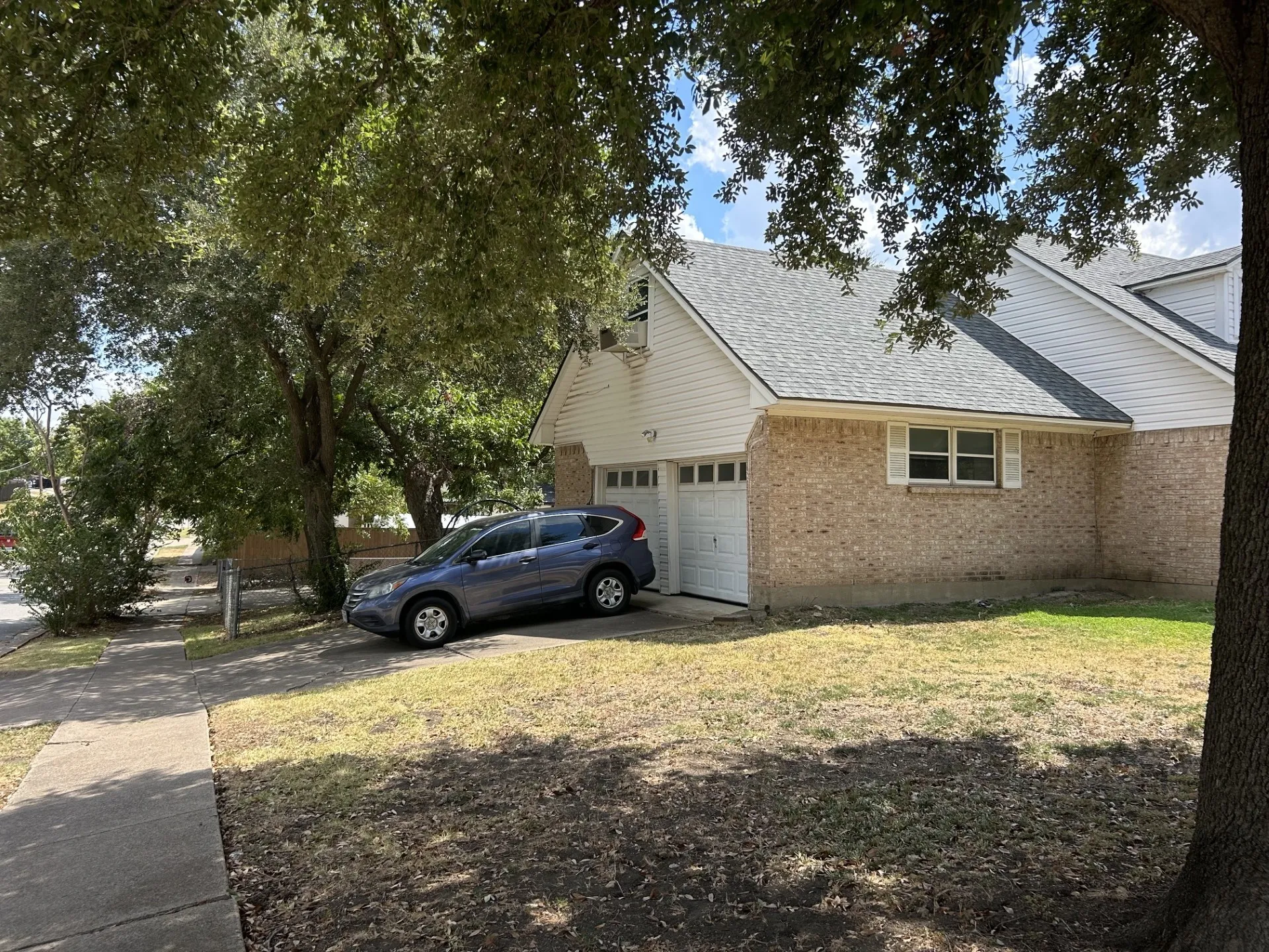 Side of home.  Garage on the side